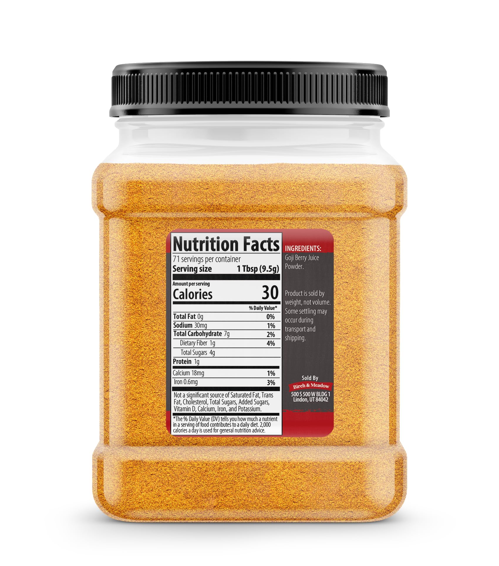 Organic Goji Berry Powder | Antioxidant-Rich Superfood for Smoothies, Teas & Baking | 24oz Resealable Bag | Non-GMO, Gluten-Free | Boost Energy & Immunity