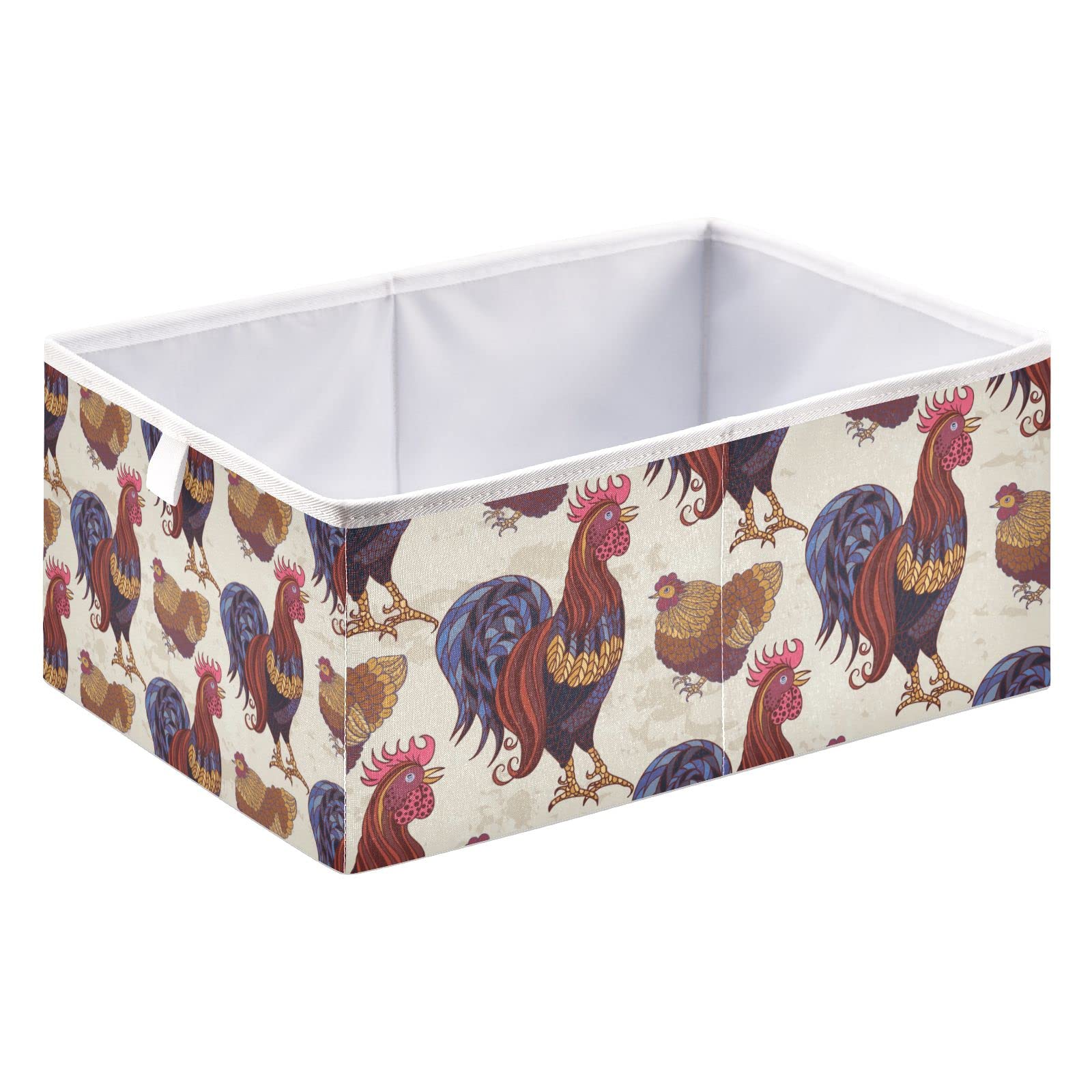 Collapsible Rectangular Storage Basket for Clothes, Toys & Laundry - Foldable Nursery Organizer Bin for Baby Room, Chicken Coop & Home Organization | Perfect for Kids' Toys, Blankets & Pet Supplies