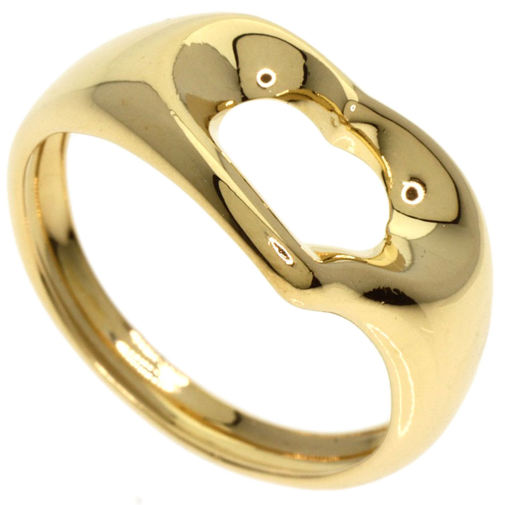 18K Yellow Gold Abstract Ring for Women - Elegant Minimalist Jewelry for Everyday Wear, Parties & Special Occasions