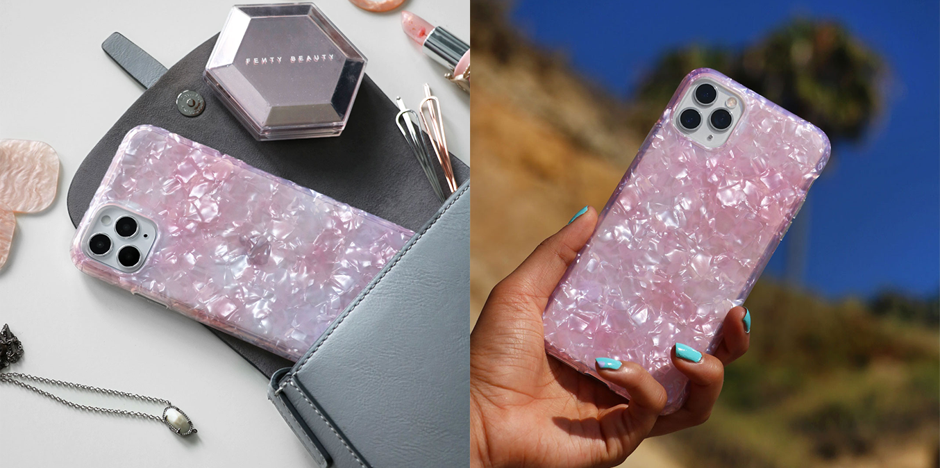 Rose Quartz iPhone Case - Elegant & Protective Phone Cover for iPhone 11/12/13/14/15 Pro Max - Perfect Gift for Women, Girls - Ideal for Everyday Use, Travel & Work
