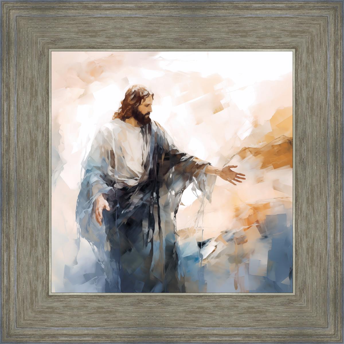 Come Unto Me By Gabriel Heaton - Inspirational Christian Wall Art for Home & Church Decor | Perfect for Living Room, Bedroom & Office