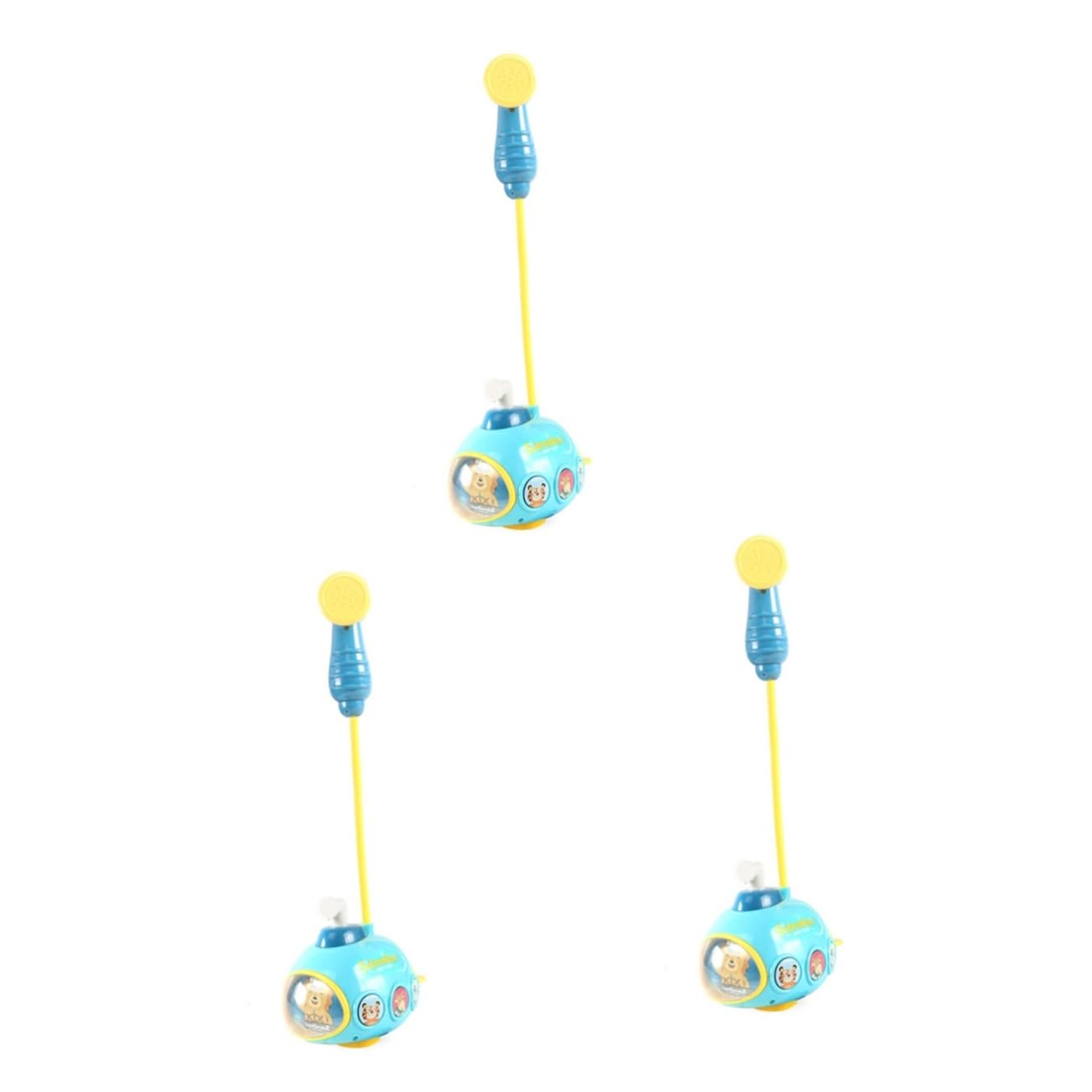 UPKOCH 3-Piece Blue Plastic Bath Toy Set for Kids - Fun Shower Toys for Toddlers & Children - Perfect for Bathtime Play, Sensory Development and Water Play Activities