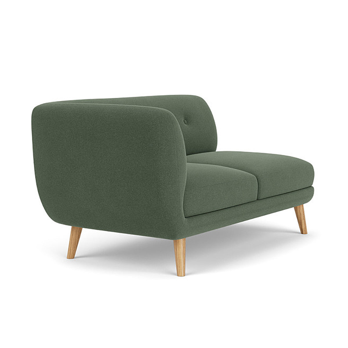 Alfred Fabric Left 2 Seater Modular Sofa - Modern L-Shaped Sectional Couch for Living Room, Lounge & Small Spaces - Comfortable & Stylish Home Furniture