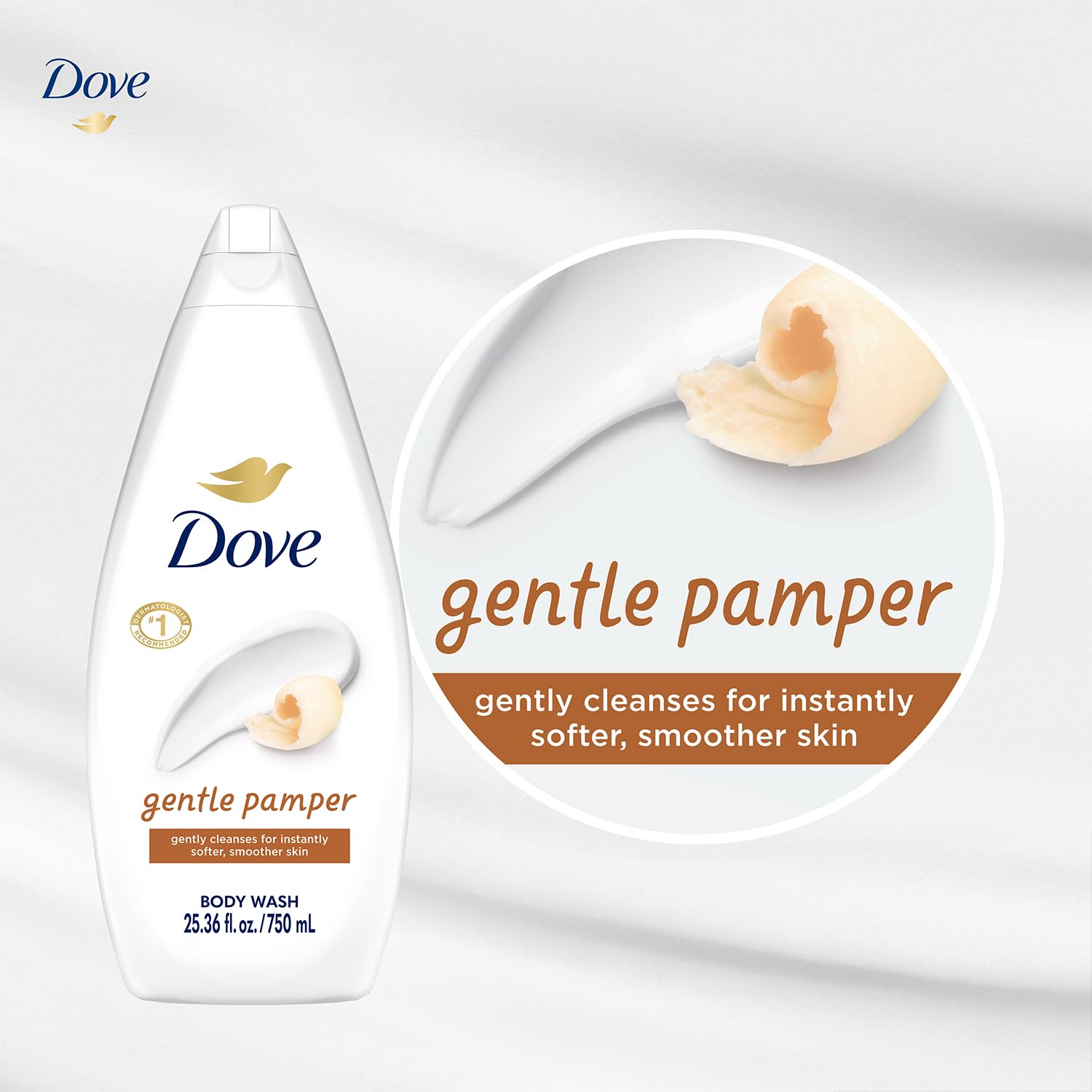 Dove Body Wash 2-Pack (25.36 Oz Each) - Gentle Moisturizing Cleanser for Smooth & Soft Skin | Soothing Shower Gel for Daily Hydration & Relaxation | Perfect for Dry Skin Care & Spa-Like Bath Experience