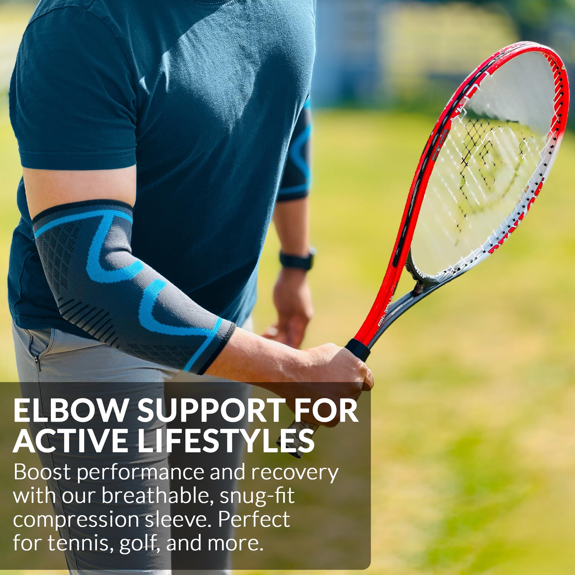 360 RELIEF Compression Elbow Support Sleeve - 1 Pack for Men, Women & Kids - Tennis Elbow & Golfers Elbow Brace for Sports, Fitness, Gym & Weightlifting - Large Size, Pink with Free Laundry Bag - Perfect for Pain Relief During Workouts & Daily Activities