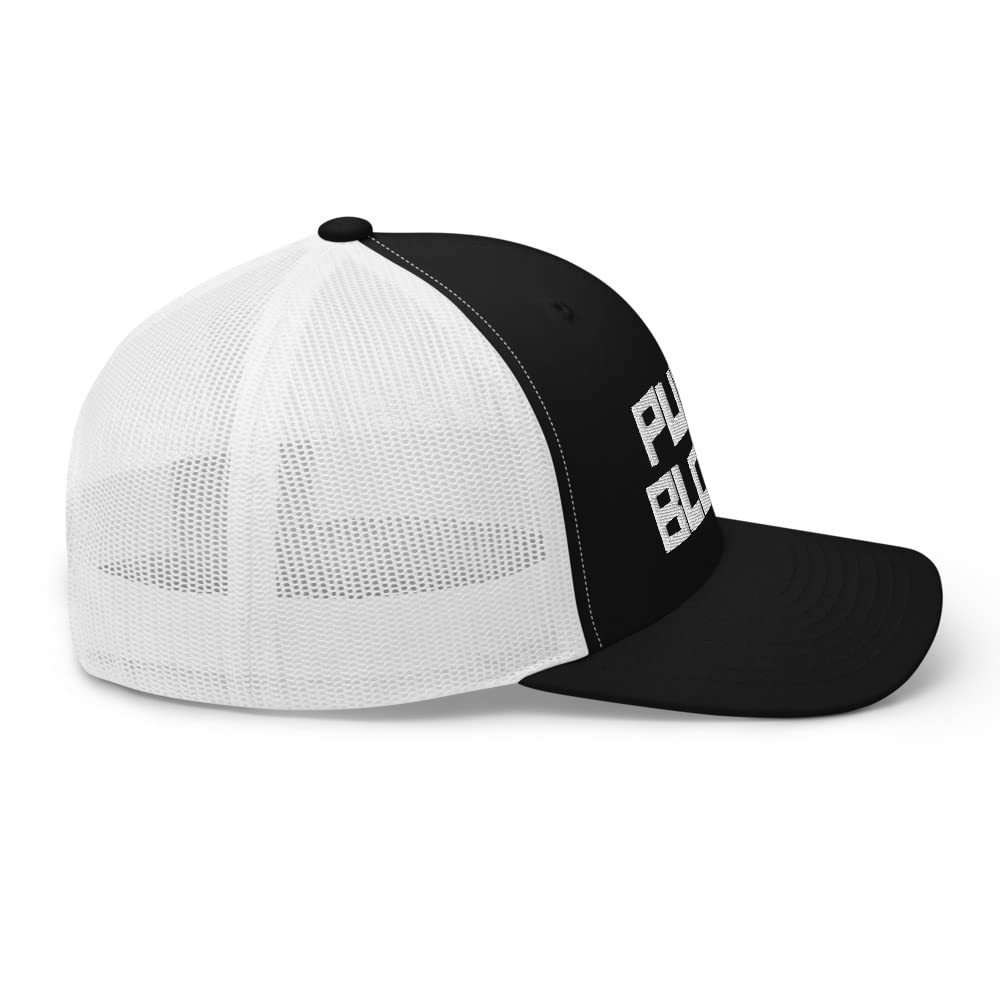 Pure Blood Trucker Cap - Adjustable Snapback Hat for Men & Women - Perfect for Outdoor Activities, Sports, and Casual Wear