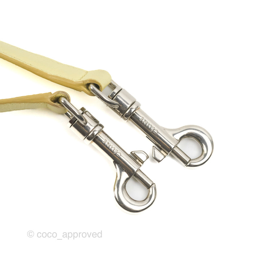 Celine Micro Belt Bag in Yellow Grained Calfskin with Silver Hardware - Perfect for Everyday Use, Work & Special Occasions