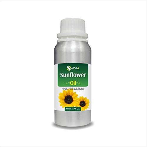 **100% Pure Natural Salvia Sunflower Essential Oil - Undiluted & Uncut, 250ml for Aromatherapy, Massage & Skin Care**