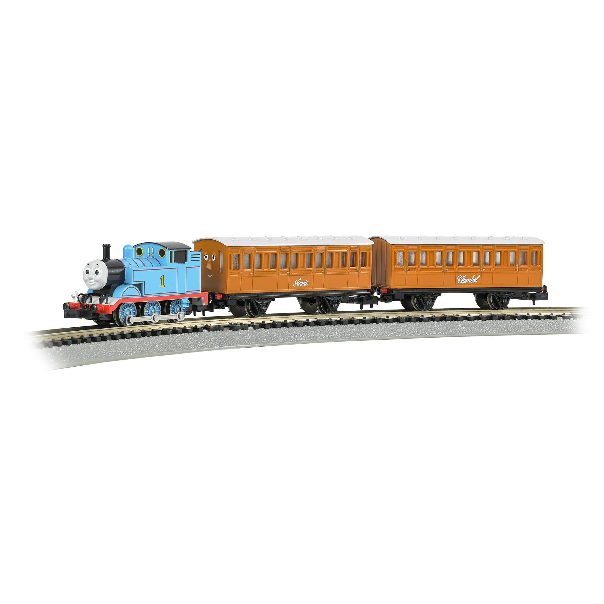 Bachmann Trains Thomas & Friends N Scale Electric Train Set with Annie and Clarabel - Perfect for Model Train Enthusiasts & Collectible Display
