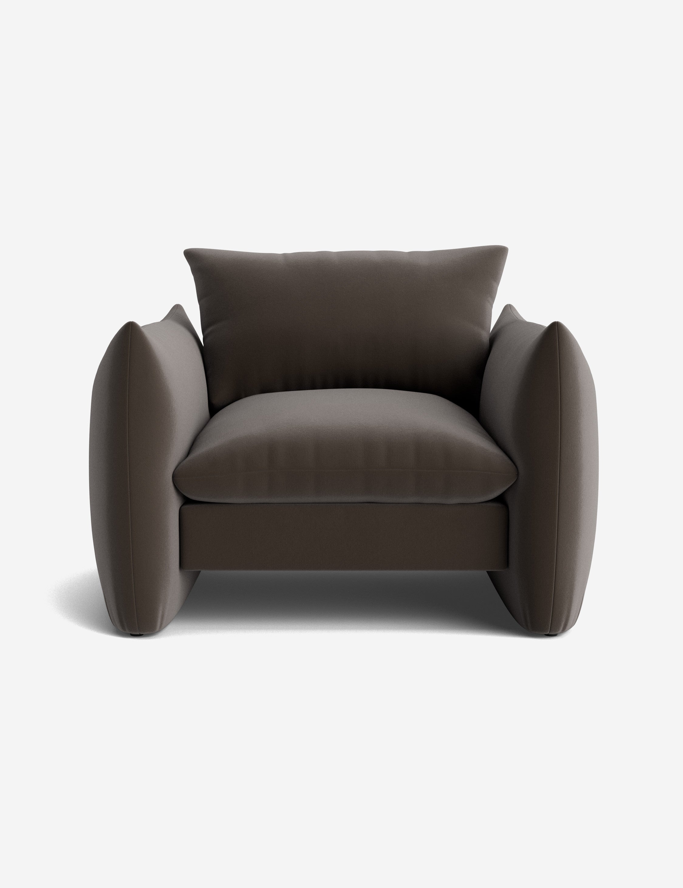 Modern Accent Chair for Living Room - Stylish Upholstered Armchair with Wooden Legs - Perfect for Home Office, Lounge, or Bedroom Decor