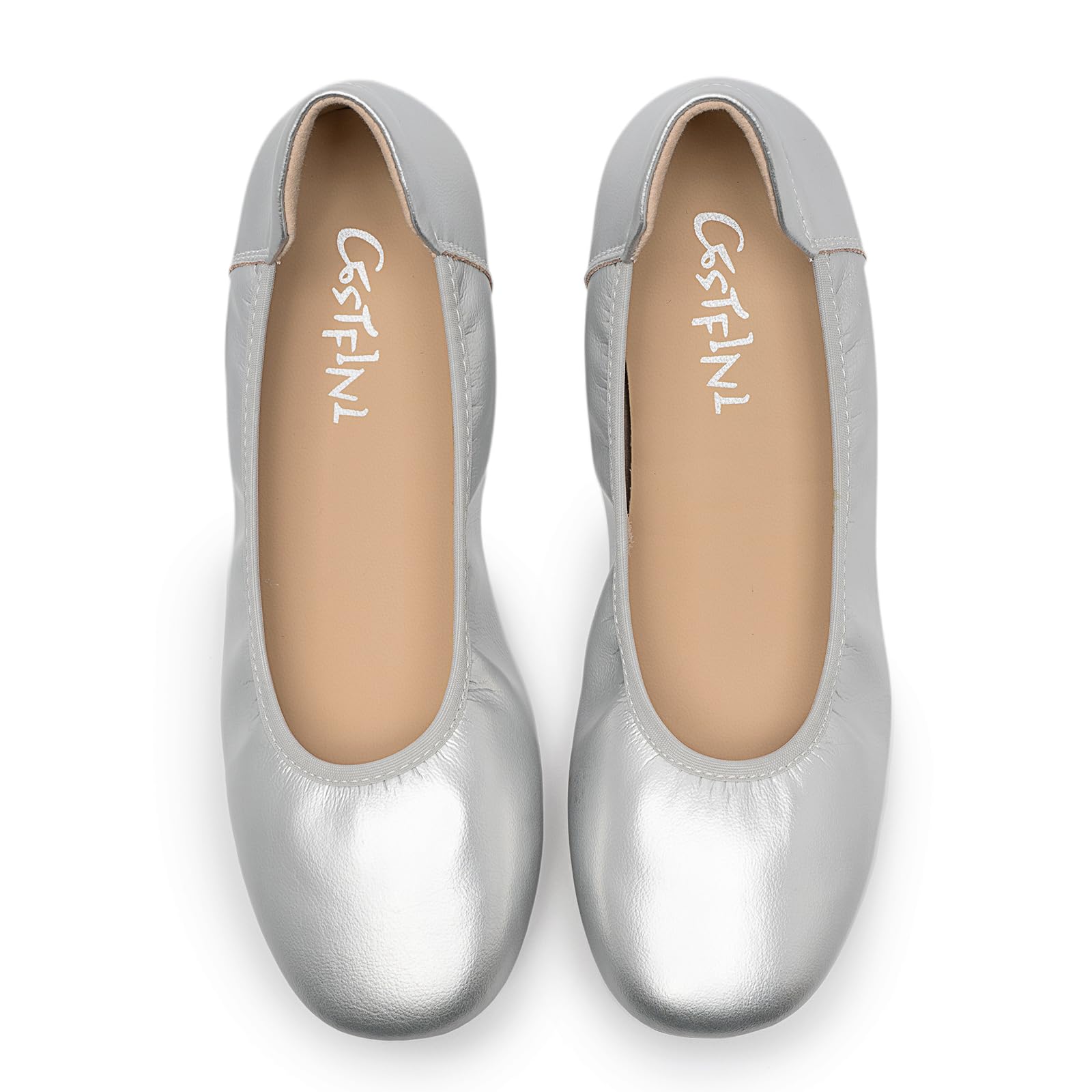 Women's Foldable Ballet Flats - Classic Round Toe Slip-On Dress Shoes for Office & Casual Wear | Comfortable Work Shoes for Women | Perfect for Commuting, Travel & Everyday Use
