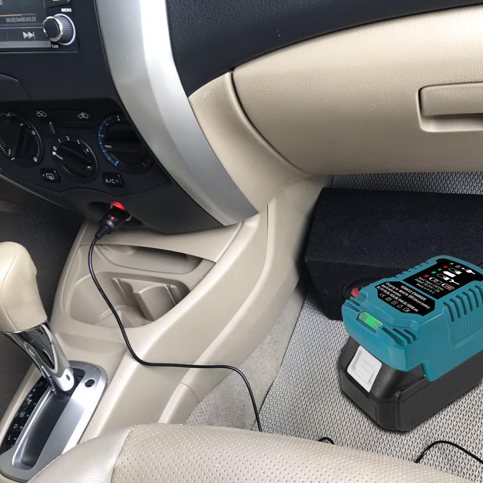 Makita 18V Lithium Ion Battery Charger Replacement for BL1850 BL1835B BL1845B BL1820 - Vehicle & Power Tool Charger (Not for 12V/14.4V) - Perfect for DIY Projects & Professional Worksites