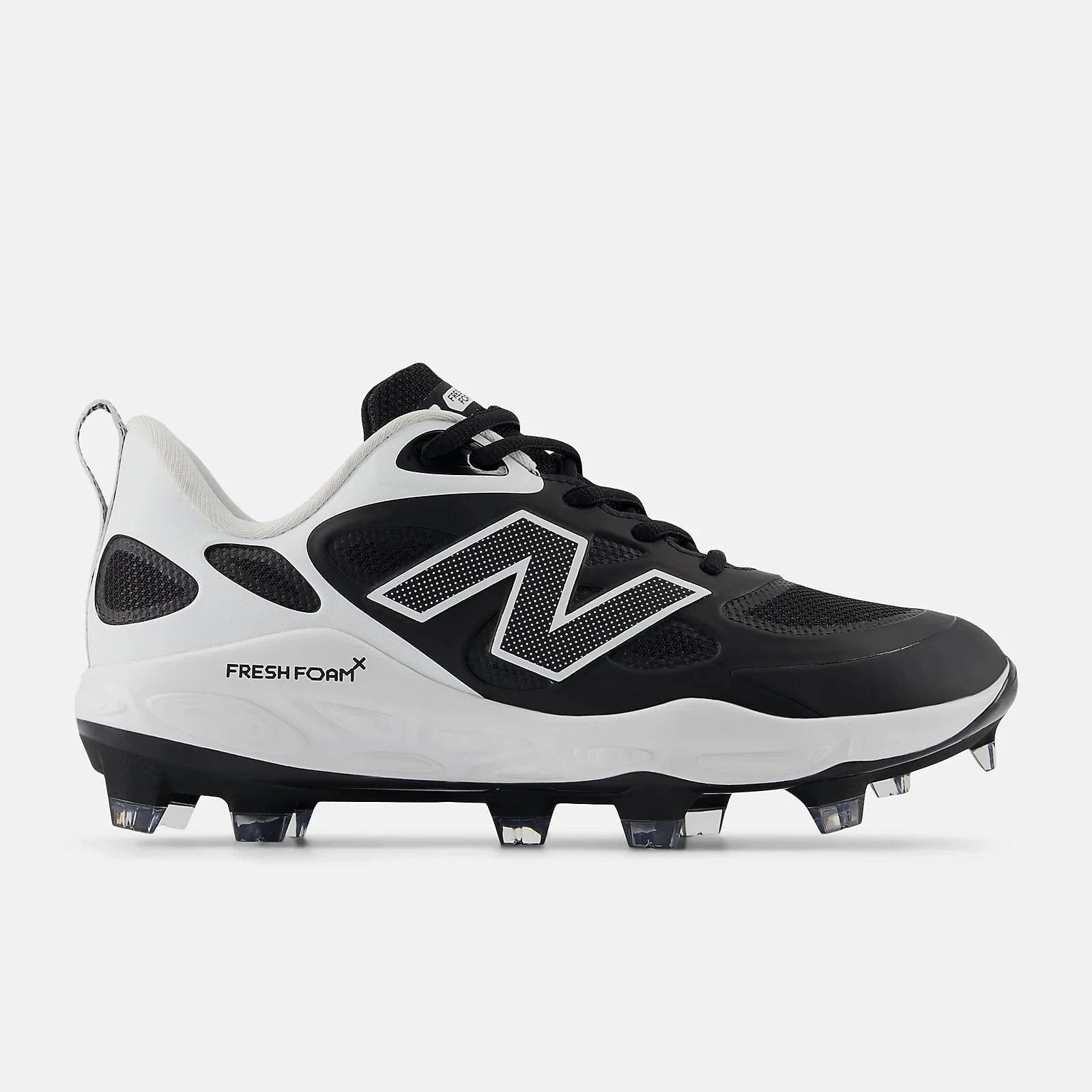 New Balance Women's Fresh Foam X Velo v4 Molded Softball Cleats - Black (SPVELOK4) | Lightweight Comfort for Fastpitch & Slowpitch Games | Perfect for Training & Tournaments