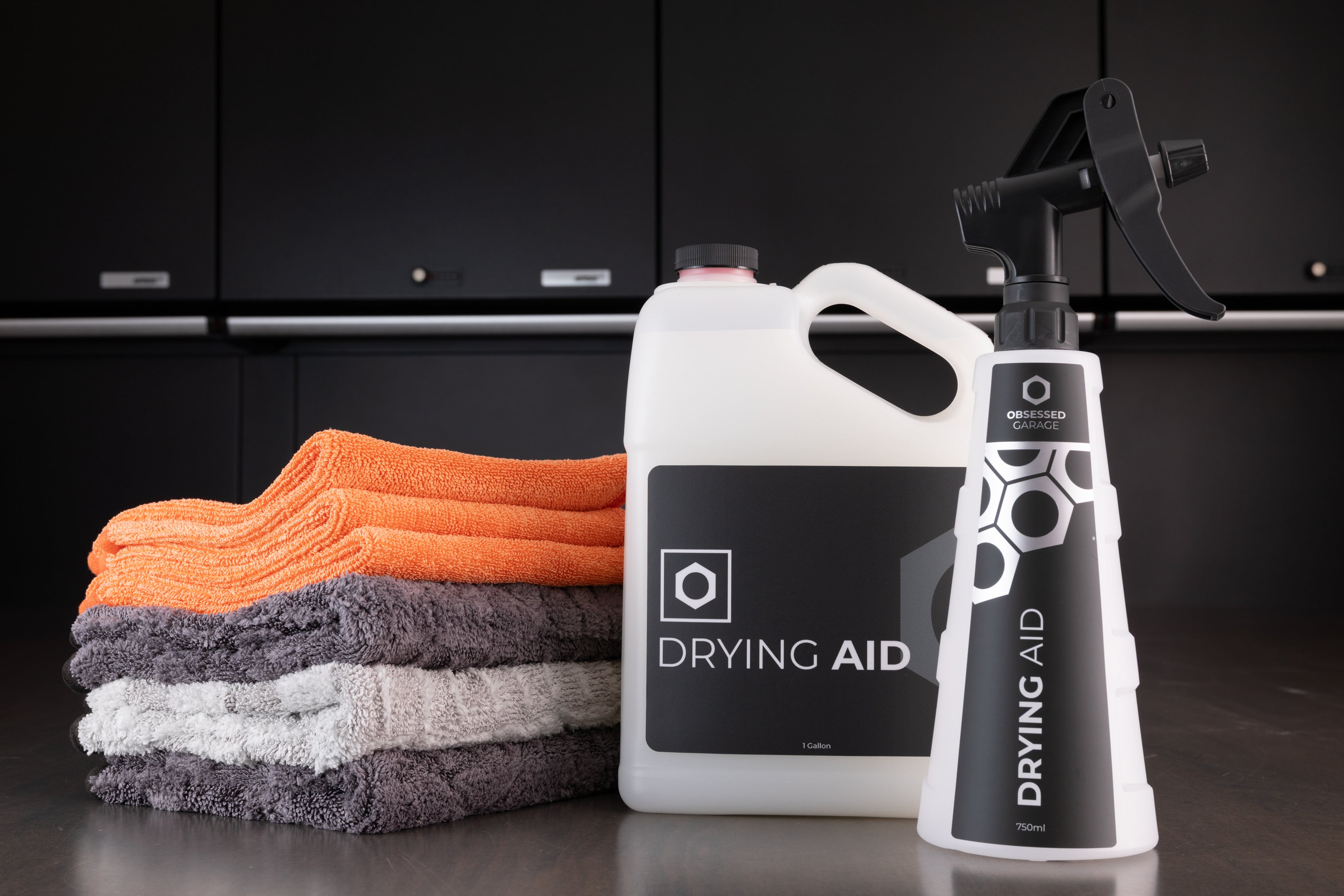 Obsessed Garage Premium Car Drying Aid - Quick & Streak-Free Waterless Car Detailing Spray - Perfect for Hand Washing, Ceramic Coated & Waxed Vehicles