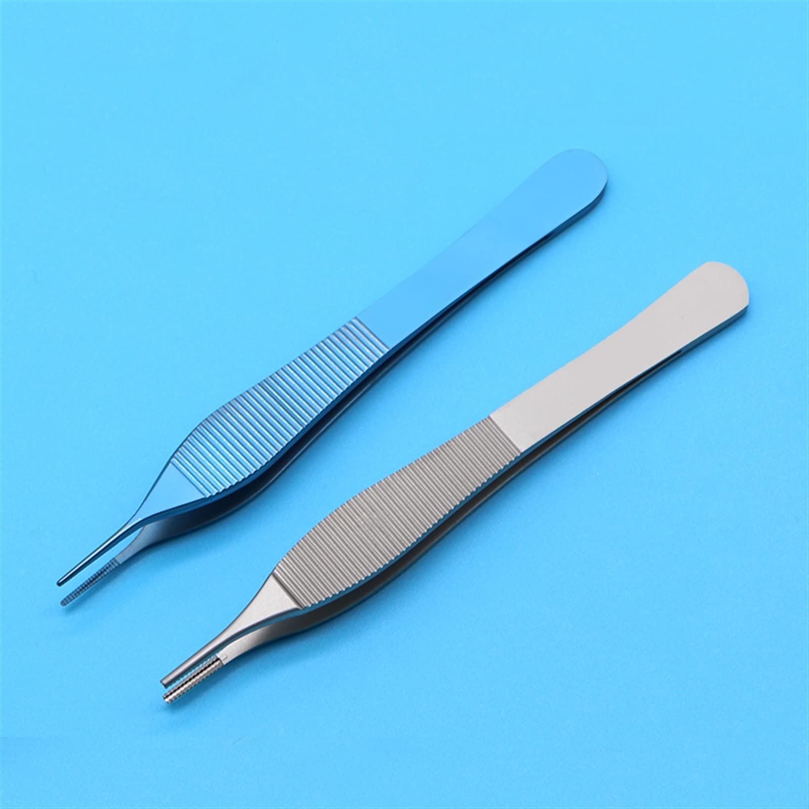 Professional Stainless Steel Hair Removal Tweezers - Slant Tip & Hook Design for Eyebrows, Eyelash Extensions, and Double Eyelid Surgery - Ideal for Home Beauty, Salon, and Ophthalmology Use