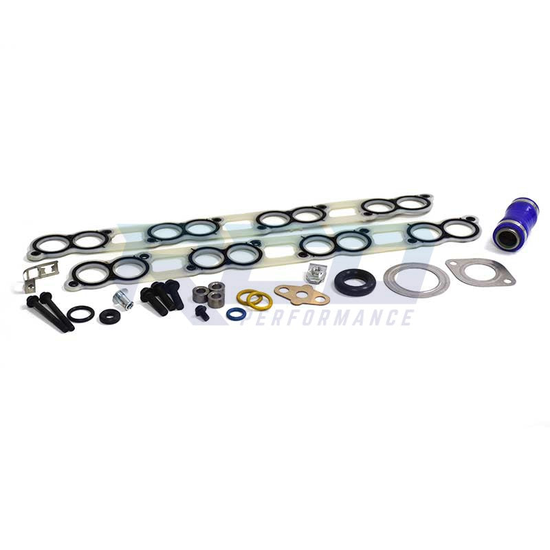 2004.5-2010 Heavy Duty Upgraded Welded Tube EGR Cooler Kit (Square) - Improved Performance & Durability for Diesel Trucks, Ideal for Off-Road & Towing Applications