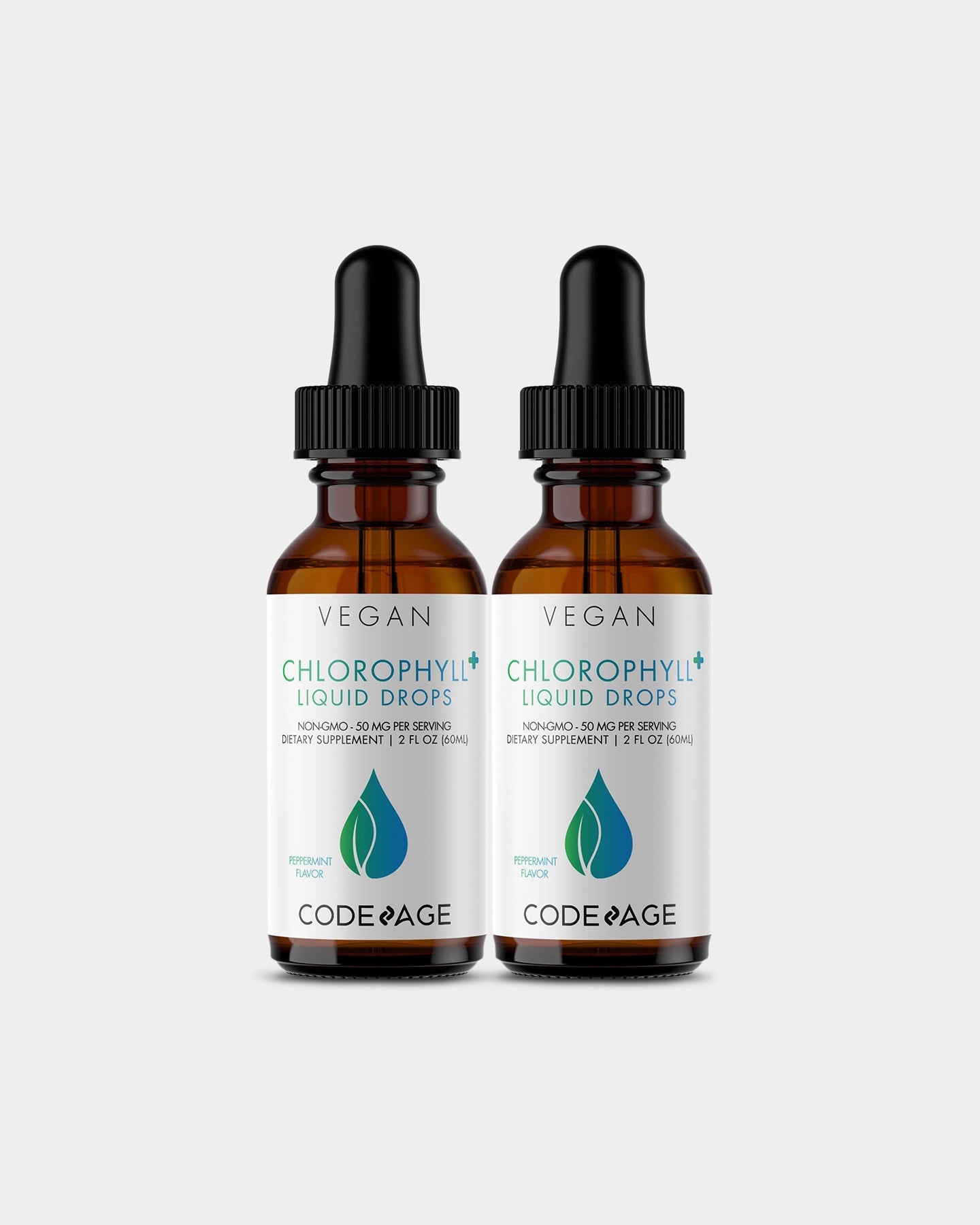 Codeage Vegan Chlorophyll Liquid Drops Supplement - Natural Detox & Energy Boost | Supports Skin Health & Immune System | Perfect for Daily Wellness Routine & Detox Programs