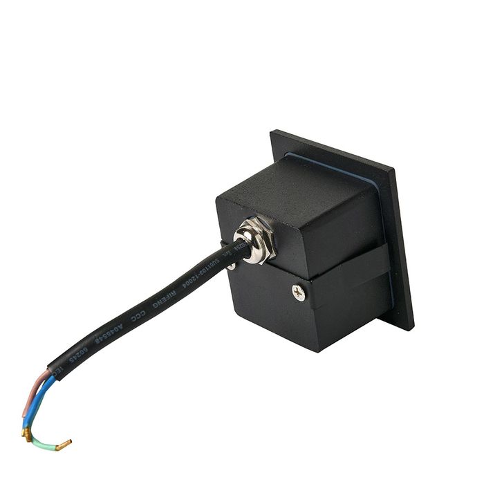 12V Black Step Light with 5000K Arch Daylight - Perfect for Stairs, Pathways, and Outdoor Lighting