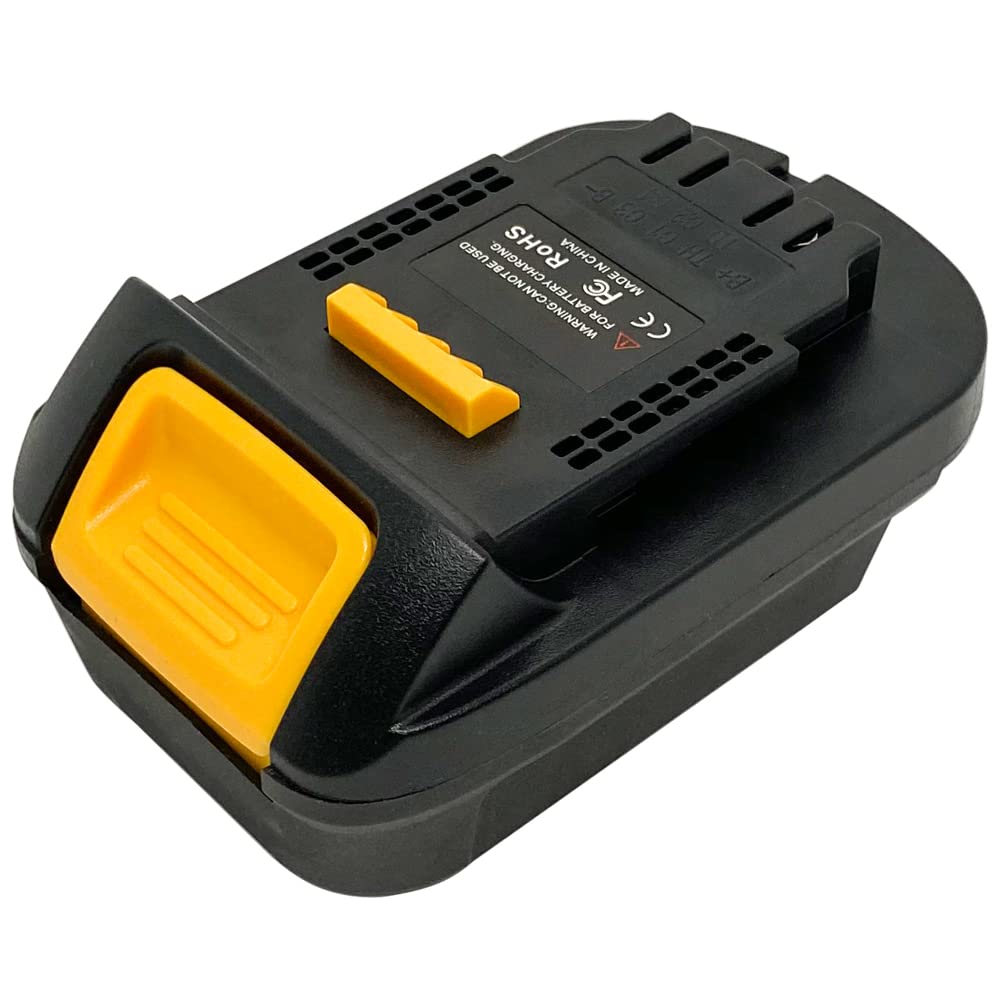 Milwaukee M18 to Dewalt 20V Battery Adapter Converter - Compatible with Dewalt Power Tools - Lithium Battery Adapter for Drills, Saws & Power Tools - Workshop & DIY Projects