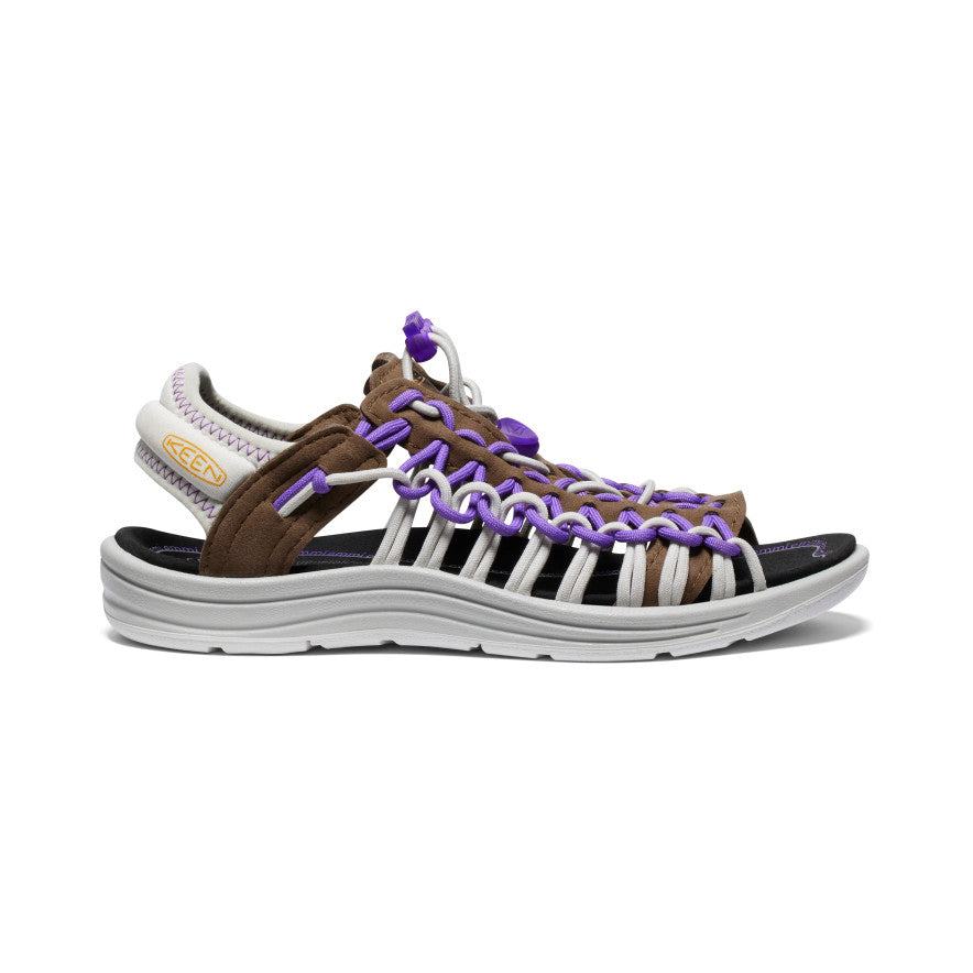 UNEEK II Women's Open-Toe Sandals - Dark Earth/Tillandsia Purple | Breathable & Comfortable for Hiking, Travel & Outdoor Adventures