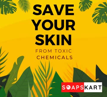 SOAPSKART Vitamin C Orange Handmade Cold Process Soap - 100% Natural, Toxin-Free, Chemical-Free (Pack of 4 x 100g) - Brightening & Moisturizing for Glowing Skin, Perfect for Daily Face & Body Cleansing