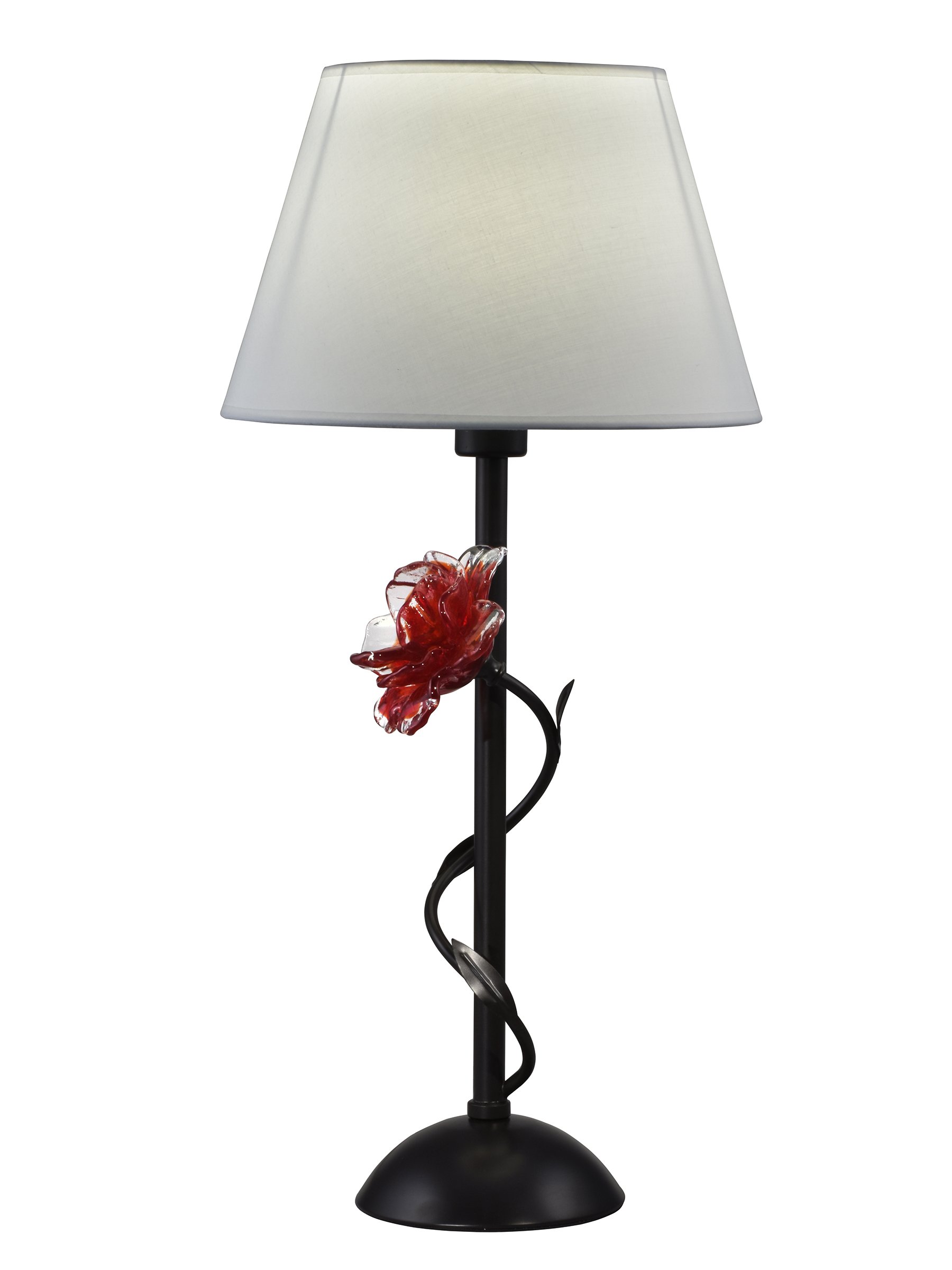 Dale Tiffany SPT16041 Hand Blown Art Glass Table Lamp - Rose Gold & Oil Rubbed Bronze Finish | Elegant Home Decor for Living Room, Bedroom, or Office