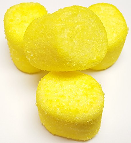 Premium Yellow Sugared Marshmallows - 1 Pound (50 Pieces) - Soft & Sweet Candy for Baking, Hot Cocoa Topping, and Party Desserts