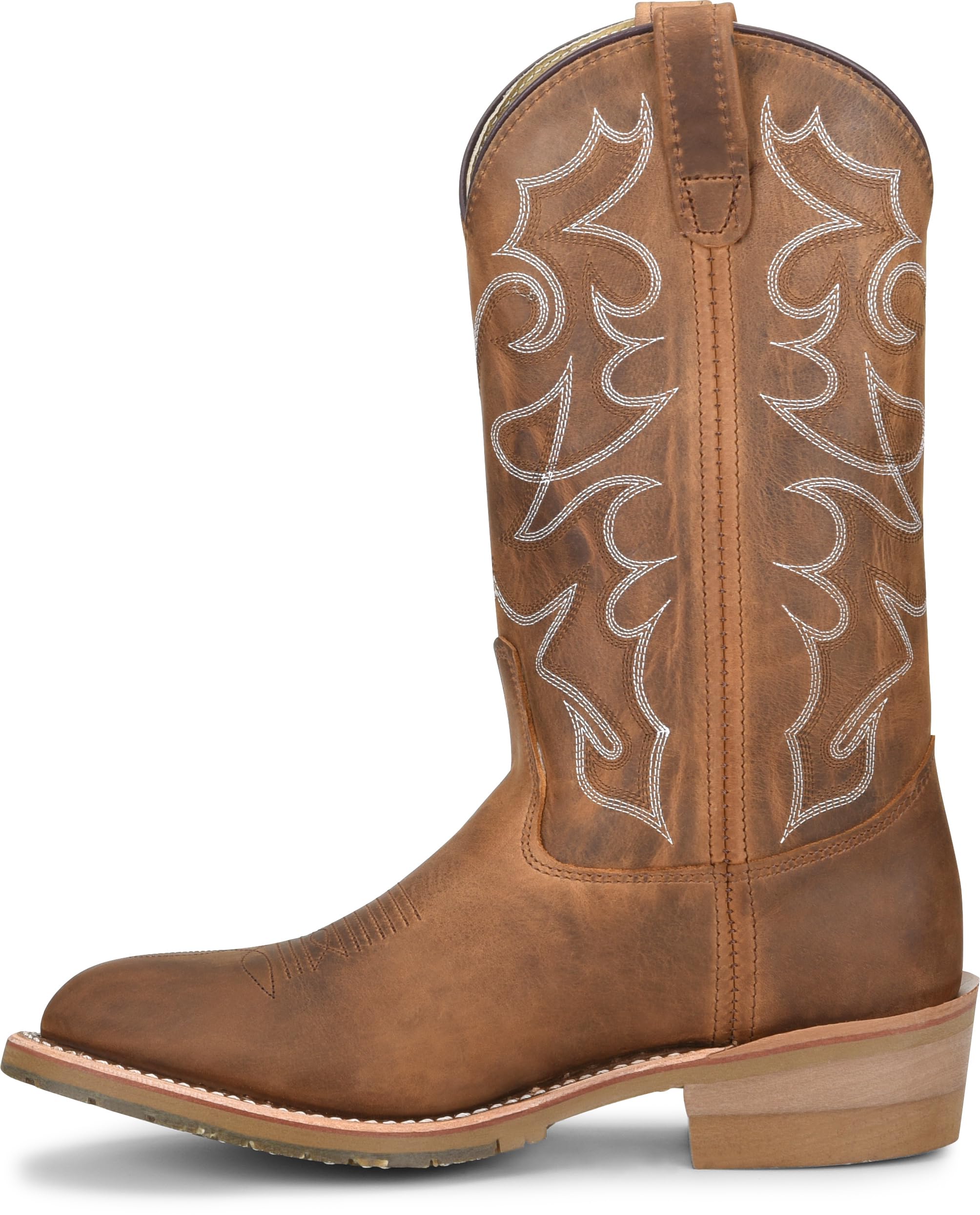 DOUBLE-H Dylan 12 Inch Men's Work Boots - Genuine Old Town Folklore Leather, Oil & Slip Resistant I.C.E. Outsole, PermaFresh Cushioned Insole - Made in USA - Durable Safety Boots for Construction, Landscaping & Outdoor Work