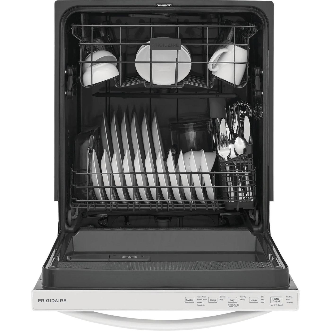 Frigidaire 24 Inch Built-In Dishwasher FDPH4316AW - Stainless Steel Interior, Quiet Operation, Energy Star Certified - Perfect for Small to Medium Kitchens