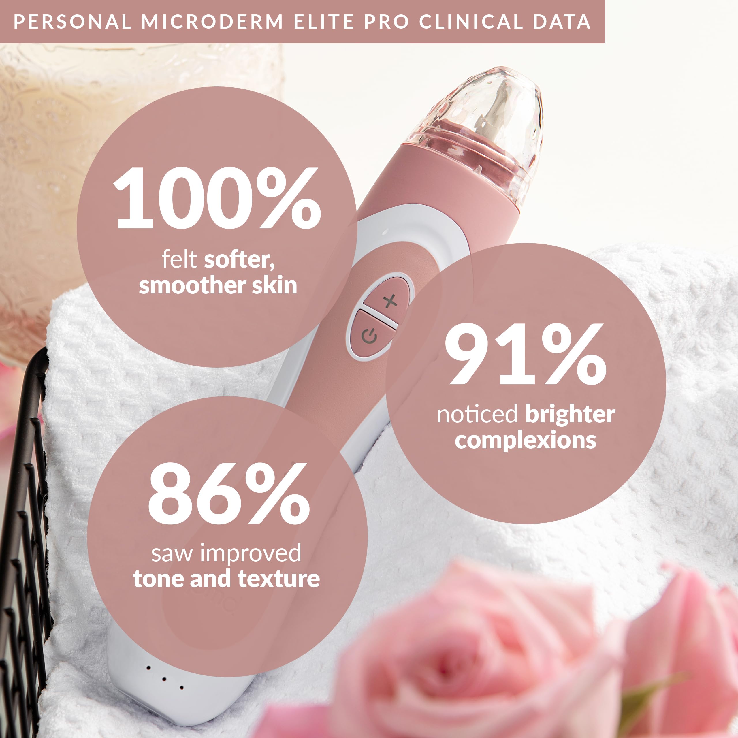 PMD Personal Microderm Elite Pro - At-Home Microdermabrasion Device for Face & Body - Exfoliating Crystals & Vacuum Suction Machine - 3 Speed Settings for Glowing Skin - Perfect for Anti-Aging, Blackhead Removal & Skin Rejuvenation at Home