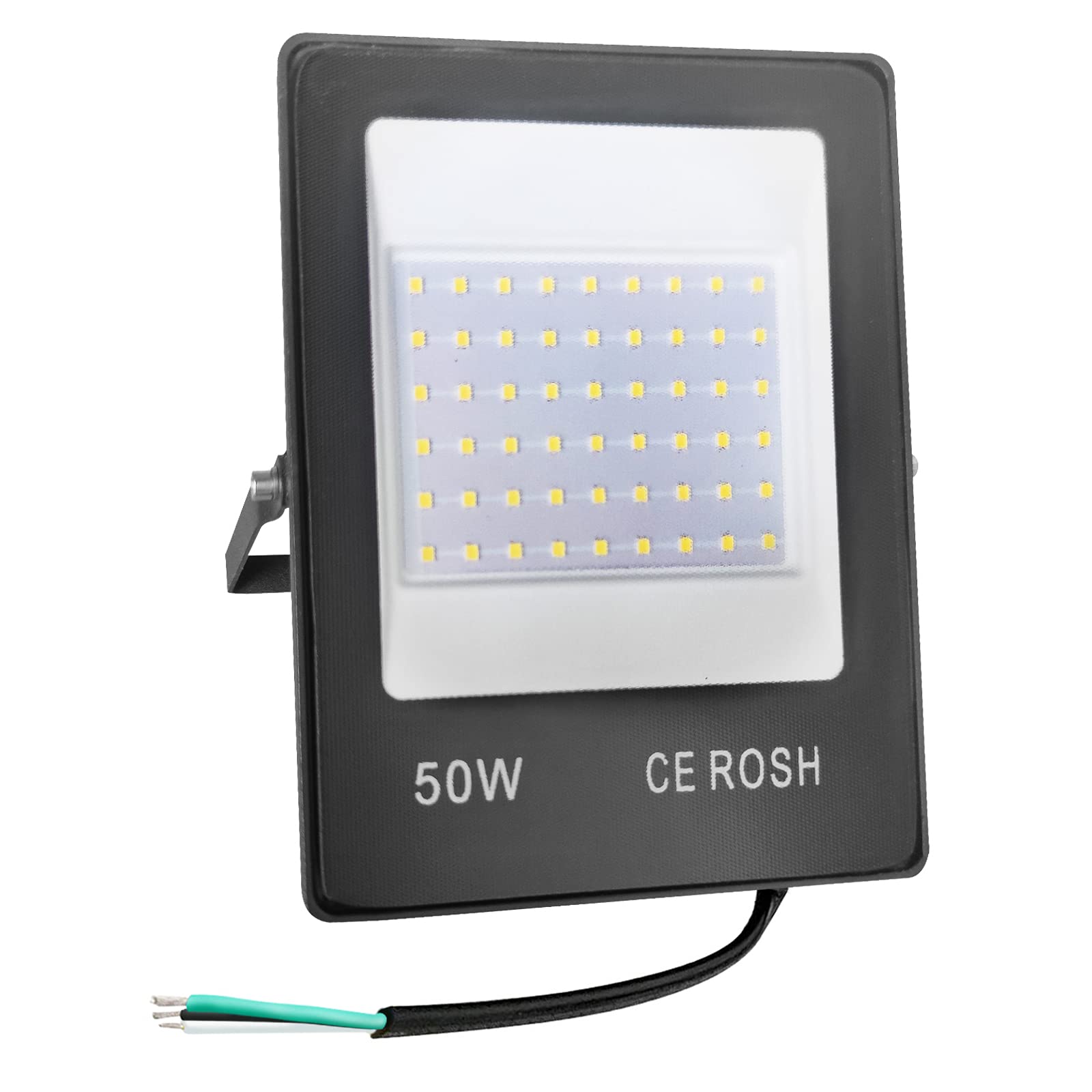 50W LED Flood Lights - 5000LM Super Bright Outdoor Security Lights, IP66 Waterproof, 5000K Daylight White - Perfect for Front Door, Yard, Garden, Garage, Playground, and Commercial Areas