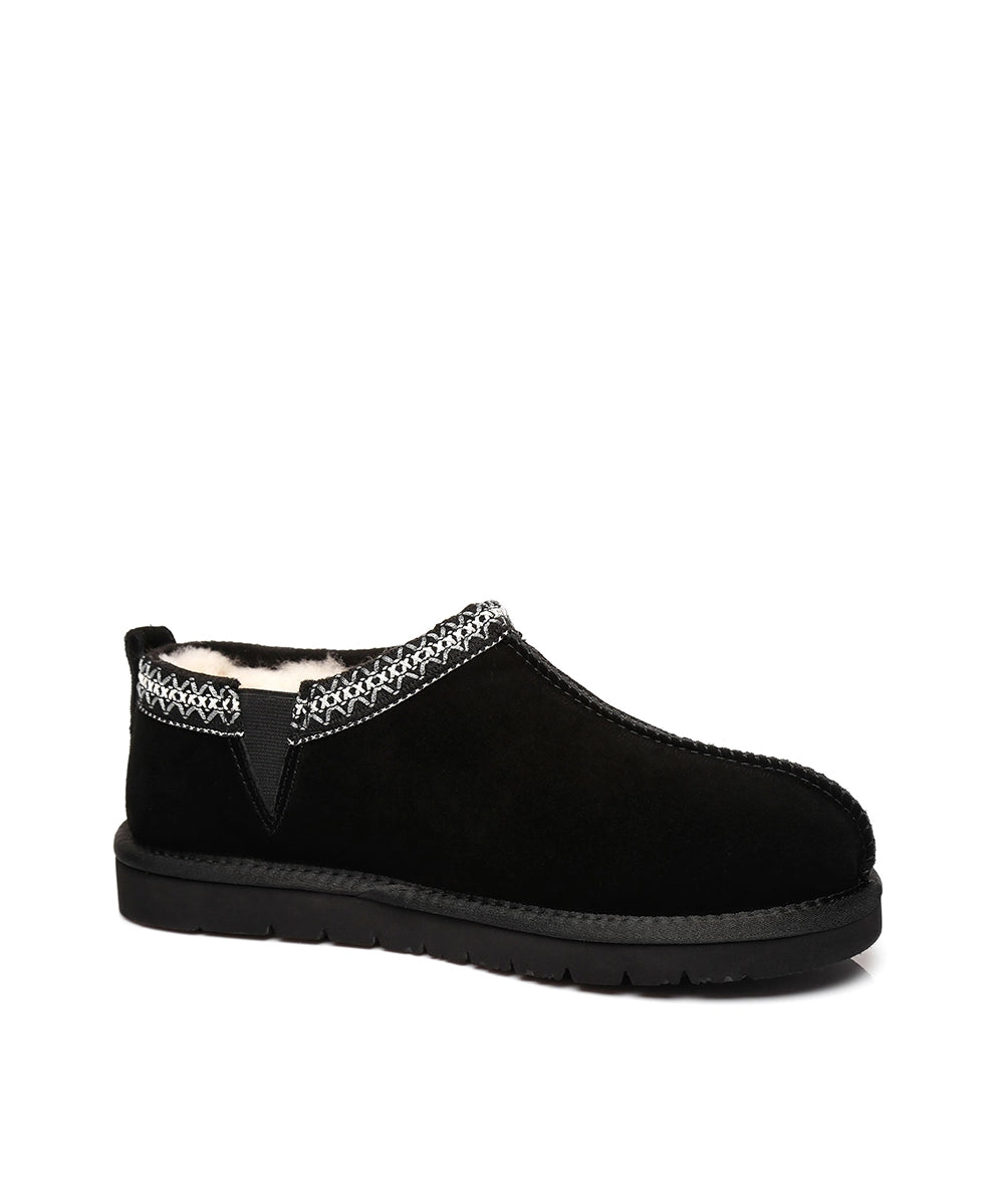 Men's Vinny UGG Slippers - Cozy Sheepskin Indoor/Outdoor House Shoes for Winter Comfort & Warmth - Perfect for Home, Office & Travel