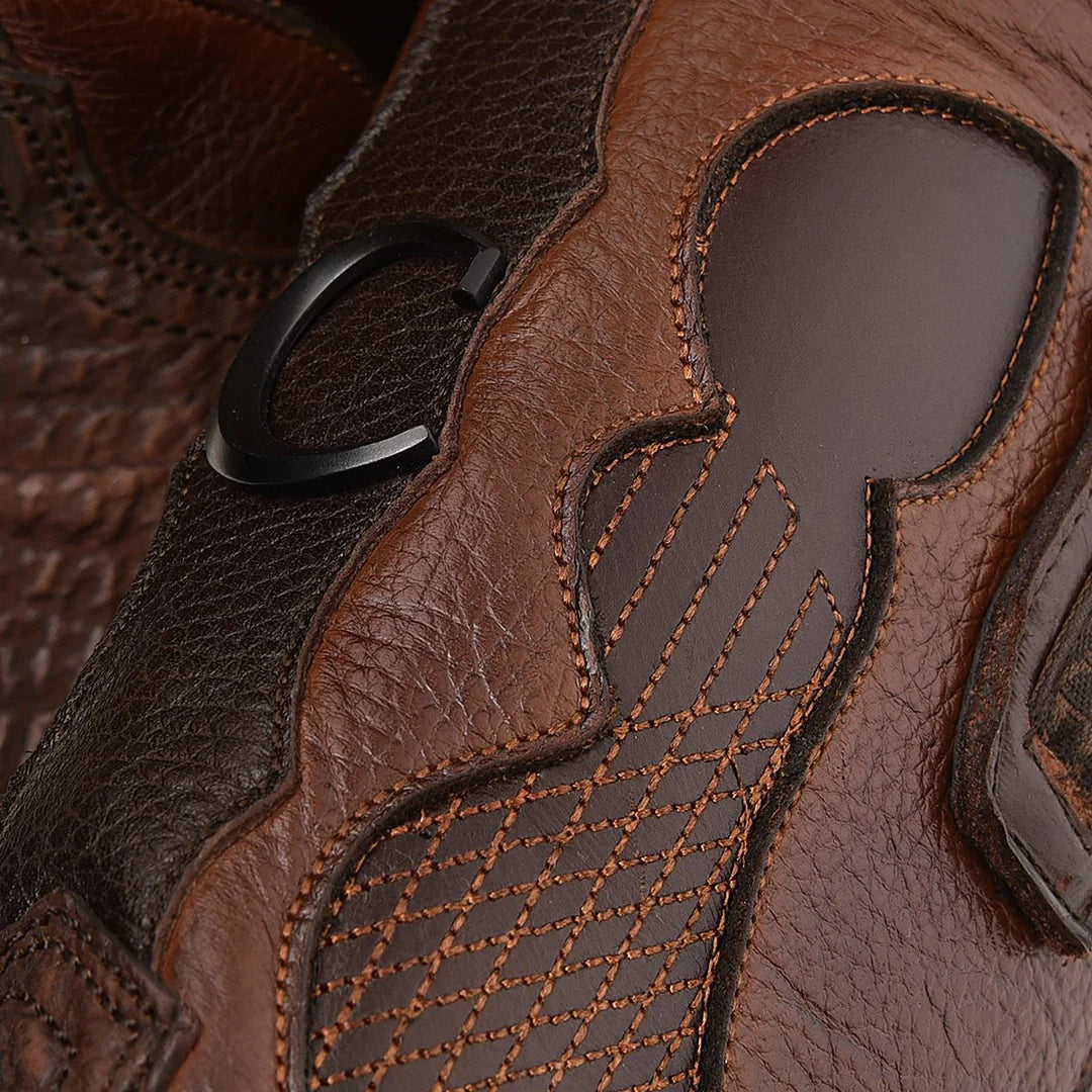 Men's Cuadra Tobacco Casual Cowboy Shark Boots - Western Style Leather Boots for Riding, Work & Outdoor Adventures