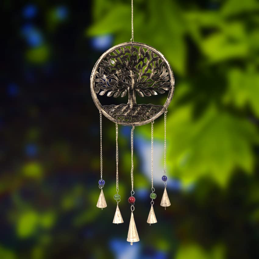 Shilppam Tree of Life Wall Decor - Handcrafted Metal Wall Art Hanging for Living Room, Bedroom, Office - Sacred Unity Symbol & Meaningful Housewarming Gift - Perfect for Home Decor & Spiritual Spaces