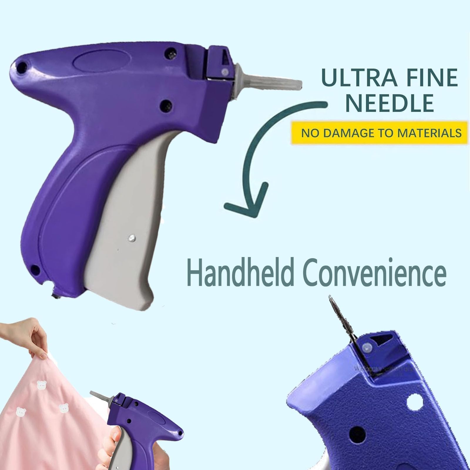 Stitchy Quick Clothing Repair Gun - Professional Handheld Stitching Tool for Fast Fabric Fixes | Mini Sewing Machine Alternative | Perfect for Emergency Repairs, Travel & Mother's Day Gifts (Black)