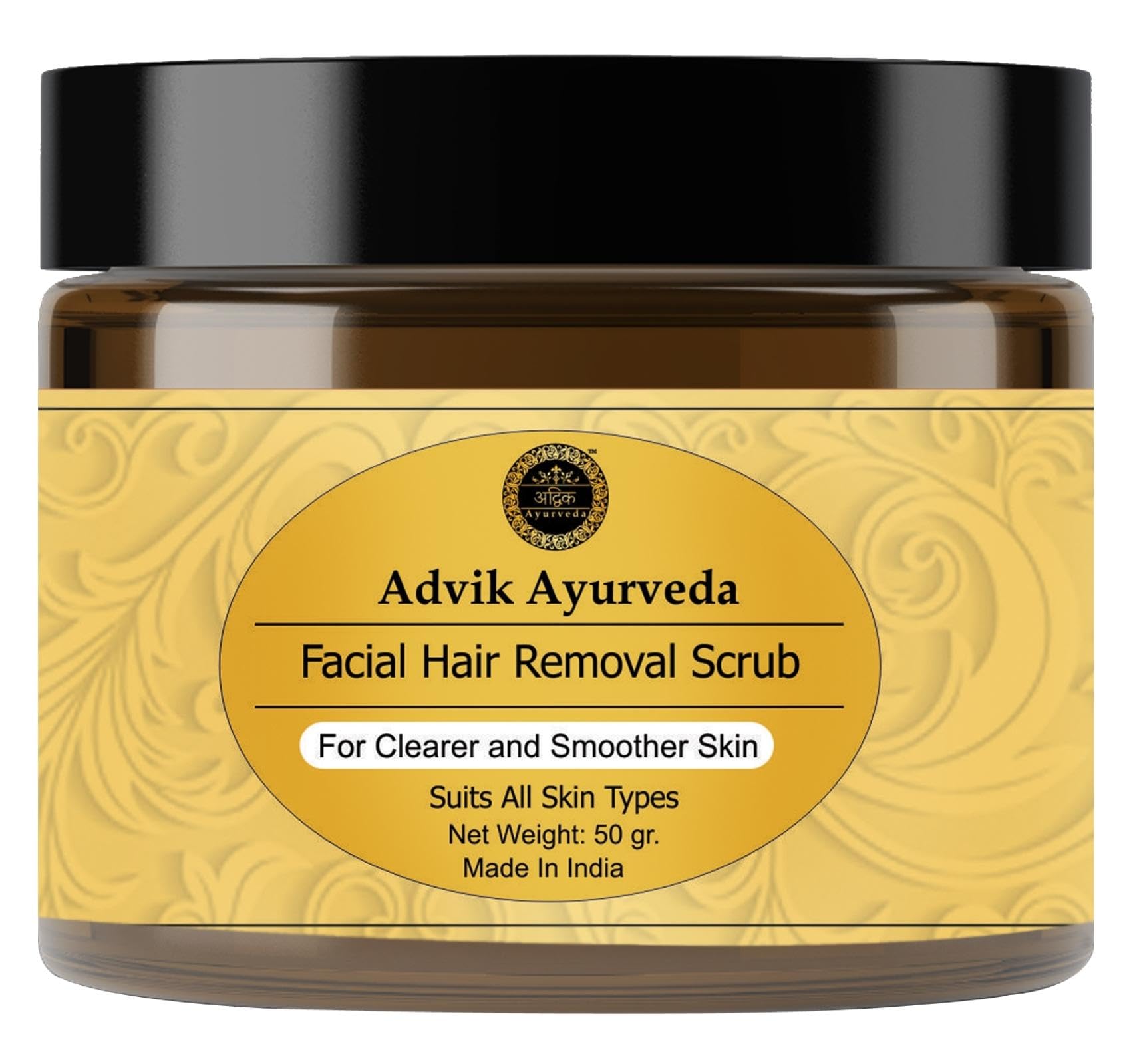**Advik Ayurveda Facial Hair Removal Scrub 50g & Aloe Vera Gel 100g – Skin Smoothing Combo | Painless Hair Reduction | Hydrating & Moisturizing Aloe Gel for Face & Body | Perfect for Sensitive Skin & Post-Waxing Care**    *(Use Case: Ideal for at-home spa days, pre-wedding skincare routines, and soothing post-hair removal irritation.)*