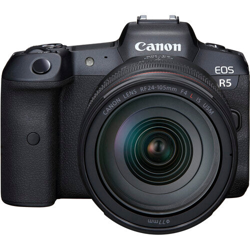 Canon EOS R5 Full Frame Mirrorless Camera with RF 24-105mm f/4L IS USM Lens - Professional Photography & 8K Video for Travel, Wedding, and Vlogging