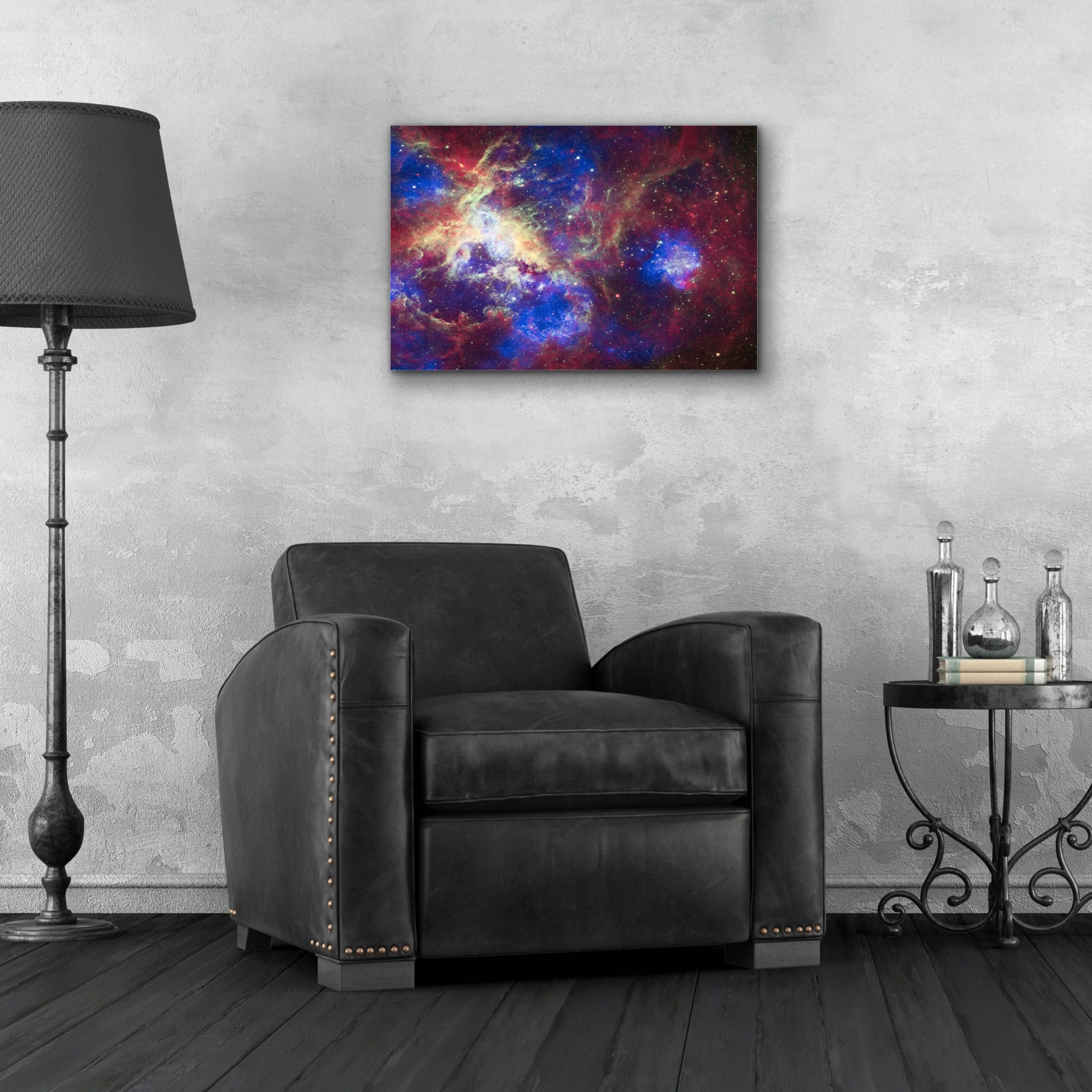 Epic 'Tarantula Nebula' Acrylic Glass Wall Art - 24x16 Inches Space-Themed Home Decor for Living Room, Bedroom & Office