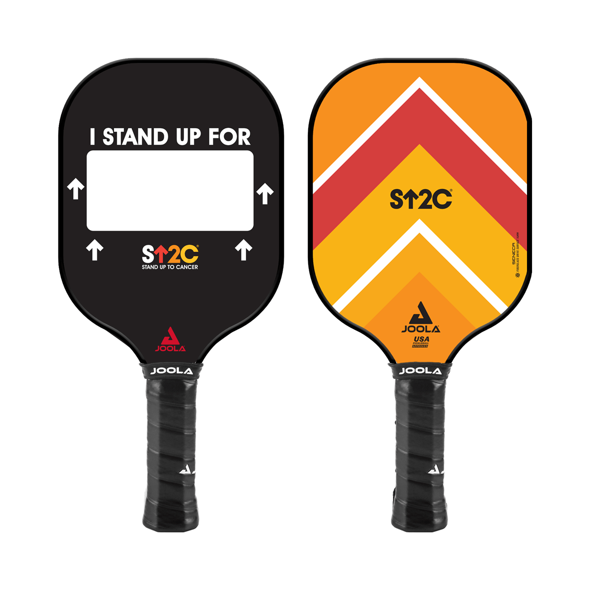 JOOLA Stand Up To Cancer Pickleball Paddle - Premium Carbon Fiber Paddle for Competitive Play - Perfect for Outdoor & Indoor Pickleball Games, Tournaments, and Charity Events