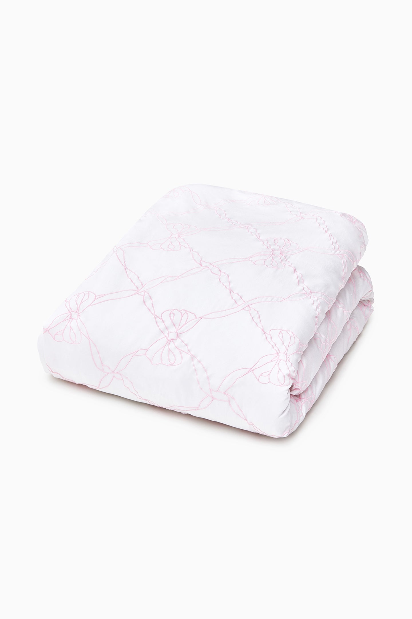 Embroidered Bow Duvet Cover Set with Sham - Elegant Floral Embroidery Bedding for Girls & Teens - Perfect for Master Bedroom, Guest Room & Dorm Decor