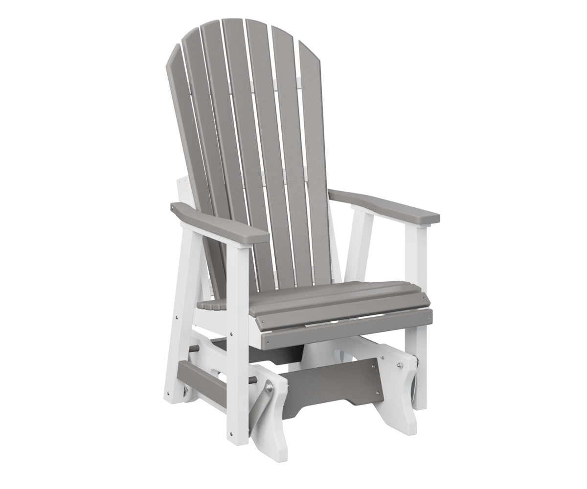 Berlin Gardens Comfo Back Single Glider - Outdoor Patio Rocking Chair with Ergonomic Support for Porch, Garden, or Deck Relaxation | Perfect for Reading, Lounging, and Enjoying Nature