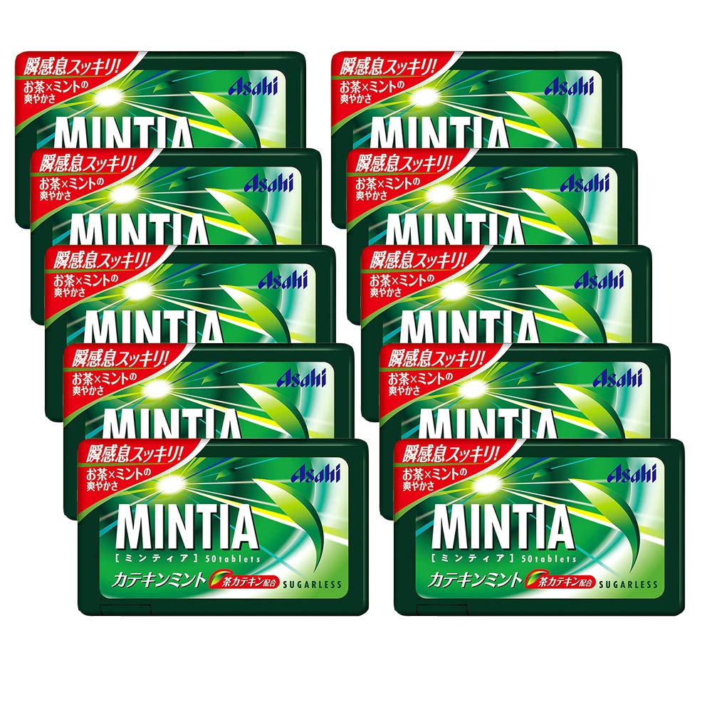 Mintia Catechin Mint 0.2oz (10pcs) - Japanese Breath Freshener Tablet Candy for Fresh Breath & Oral Care - Perfect for Office, Travel, and After Meals