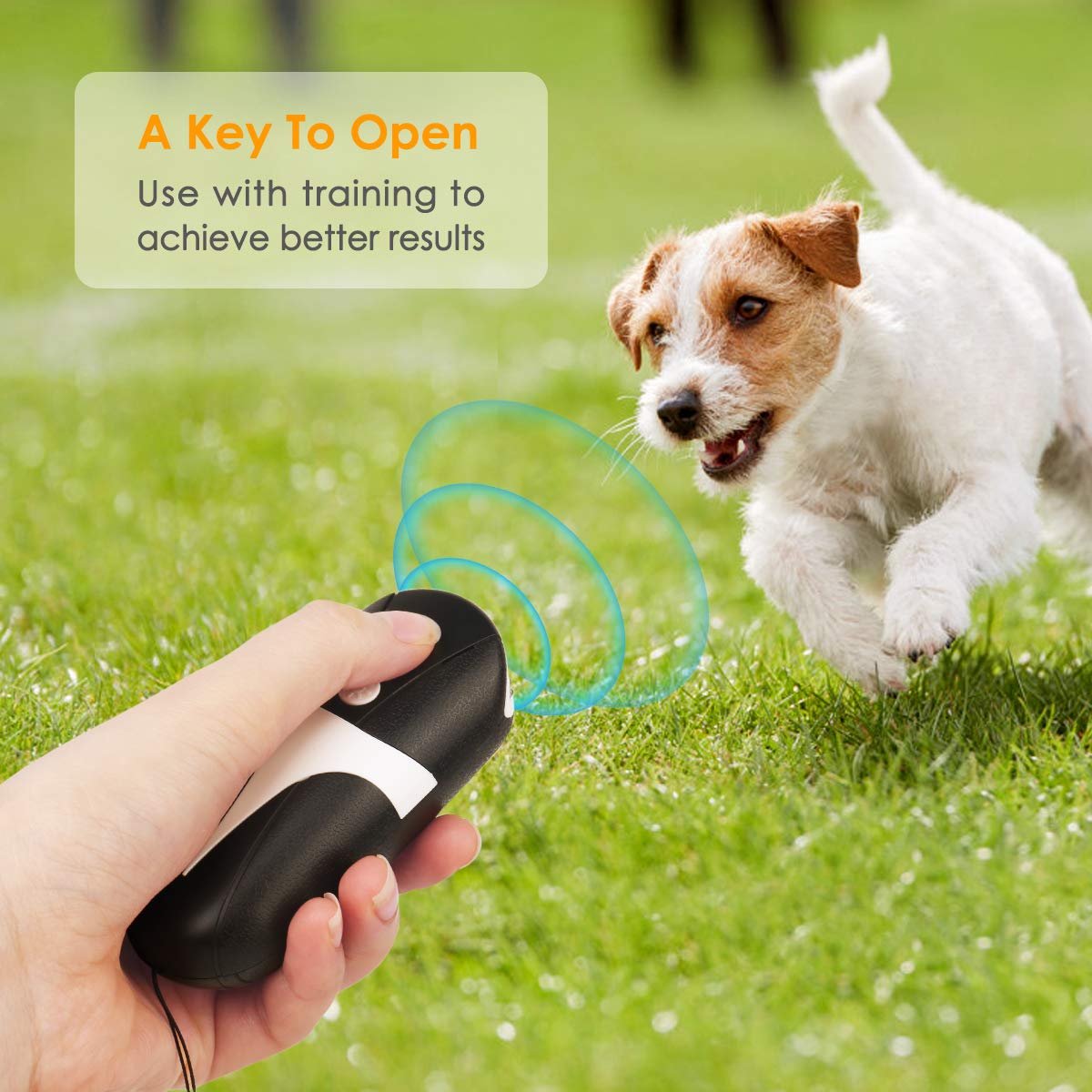 Ultrasonic Dog Repellent - Handheld Infrared Bark Control Device for Small & Large Dogs | Stop Excessive Barking, Protect Your Yard & Home Security | Perfect for Walking, Jogging & Outdoor Activities