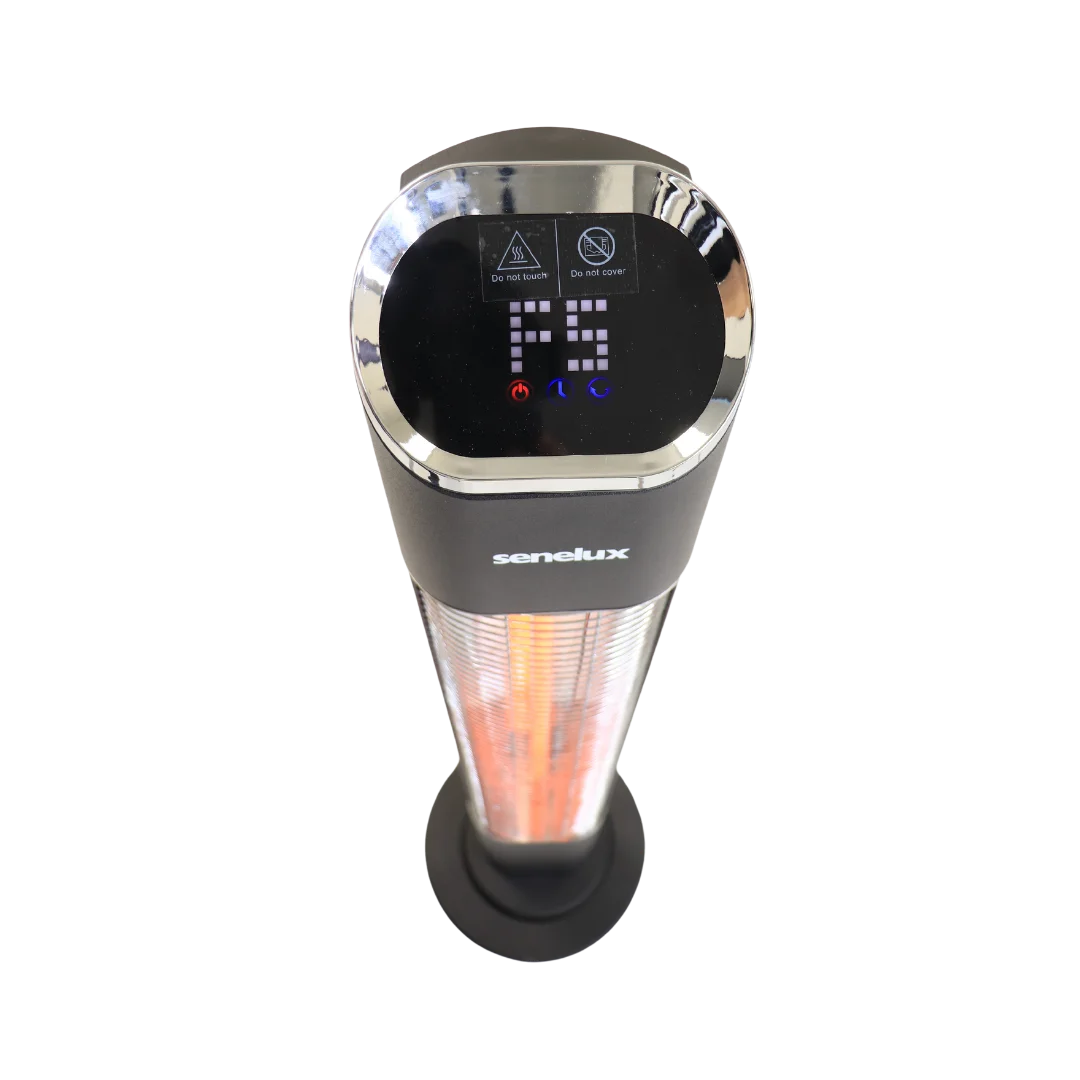 Freestanding Patio Heater with Remote Control - Waterproof & Energy Efficient Outdoor Heater for Garden, Deck, Backyard | Perfect for Cold Evenings and Outdoor Gatherings