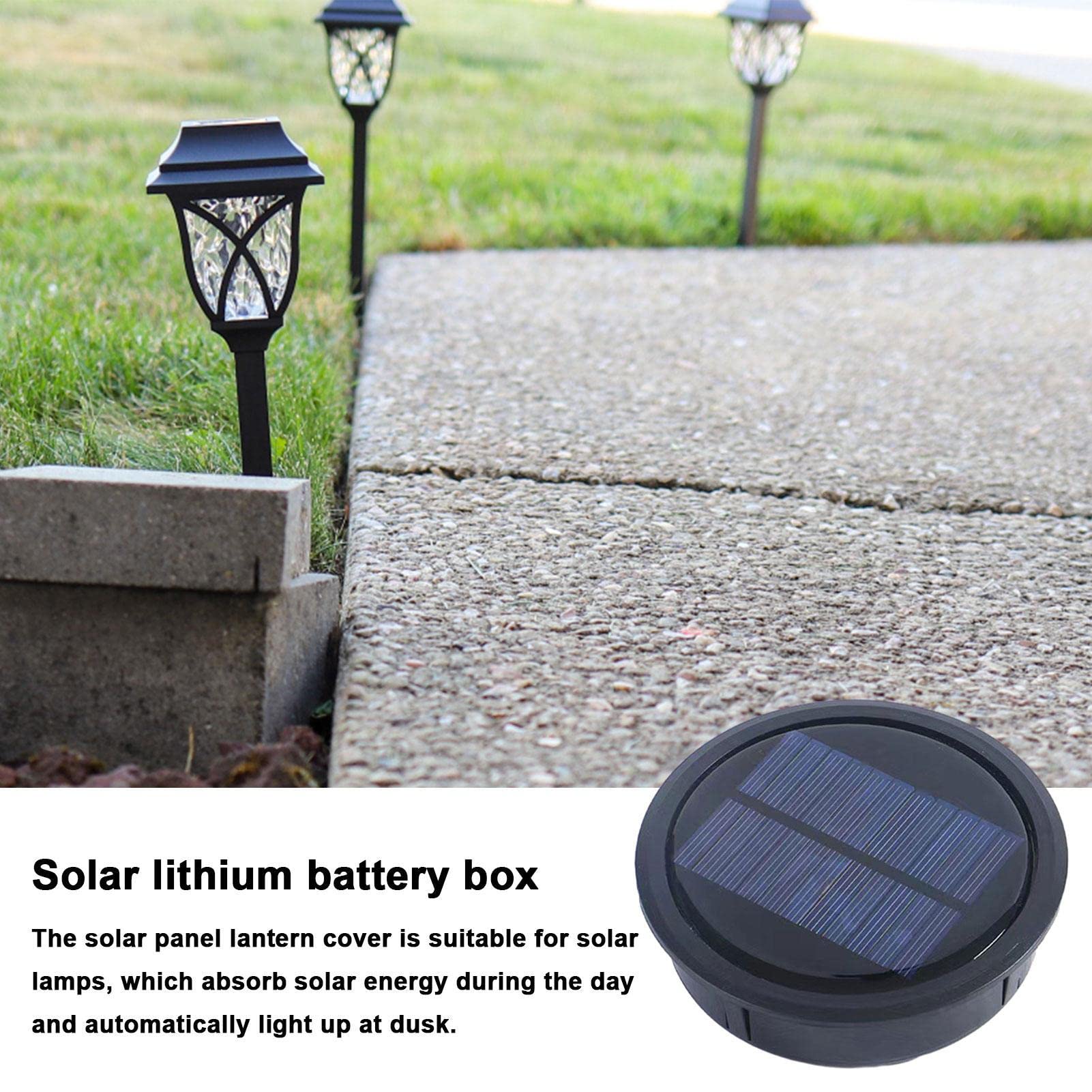 Solar Lantern Replacement Top - High-Efficiency LED Solar Panel Light Parts with Auto On/Off & Waterproof Design - Perfect for Yard, Garden, Patio & DIY Solar Light Projects - Ideal for Outdoor Lighting, Emergency Power & Decorative Illumination