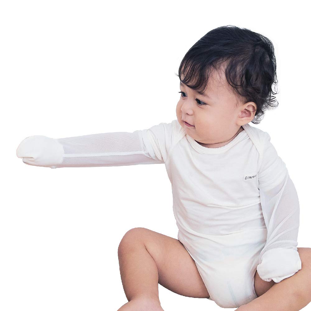 Edenswear Zinc-Infused Kids' Eczema Relief Mesh Mitten Sleeves for Summer - Wet Wrap Therapy for Itchy Skin & Dermatitis Care - Perfect for Playtime, Swimming, and Outdoor Activities