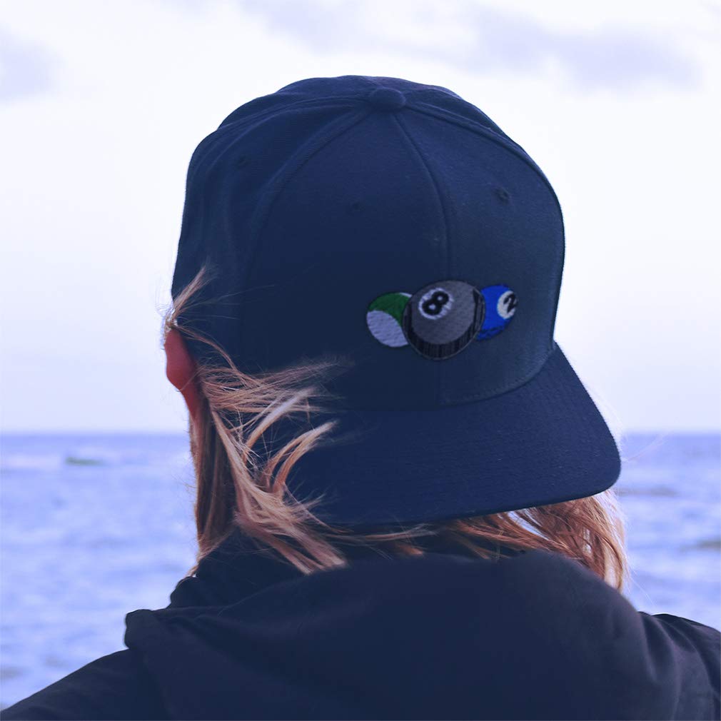 Custom Embroidered Baseball Cap with Pool Billiards Balls Design - Stylish Sports Hat for Men & Women - Perfect for Billiards, Golf, Outdoor Activities and Casual Wear