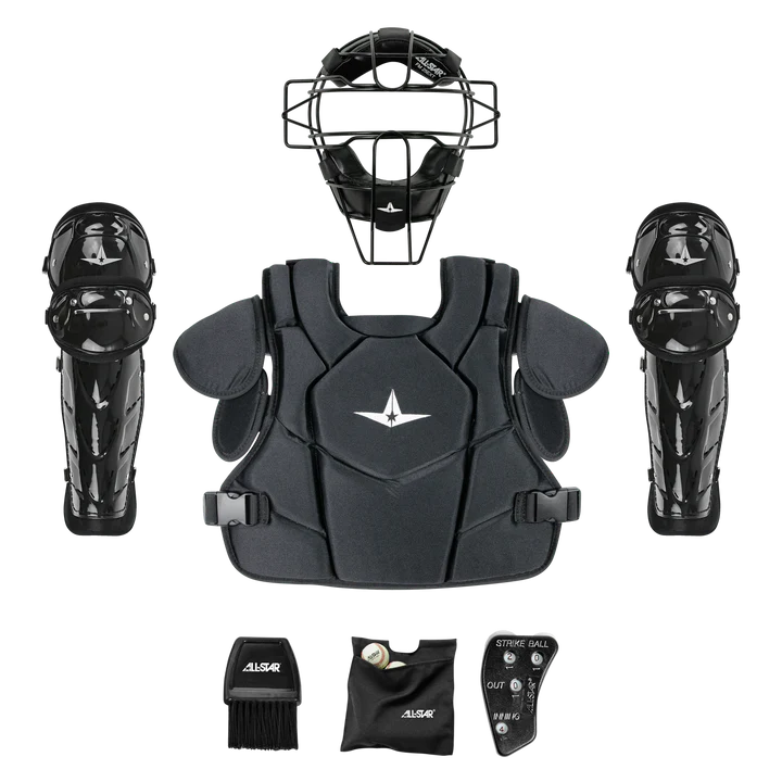 All Star Umpire Starter Equipment Kit - Complete Baseball Umpire Gear Set with Mask, Chest Protector & Shin Guards | Perfect for Youth & Adult Baseball/Softball Games, Training & Officiating