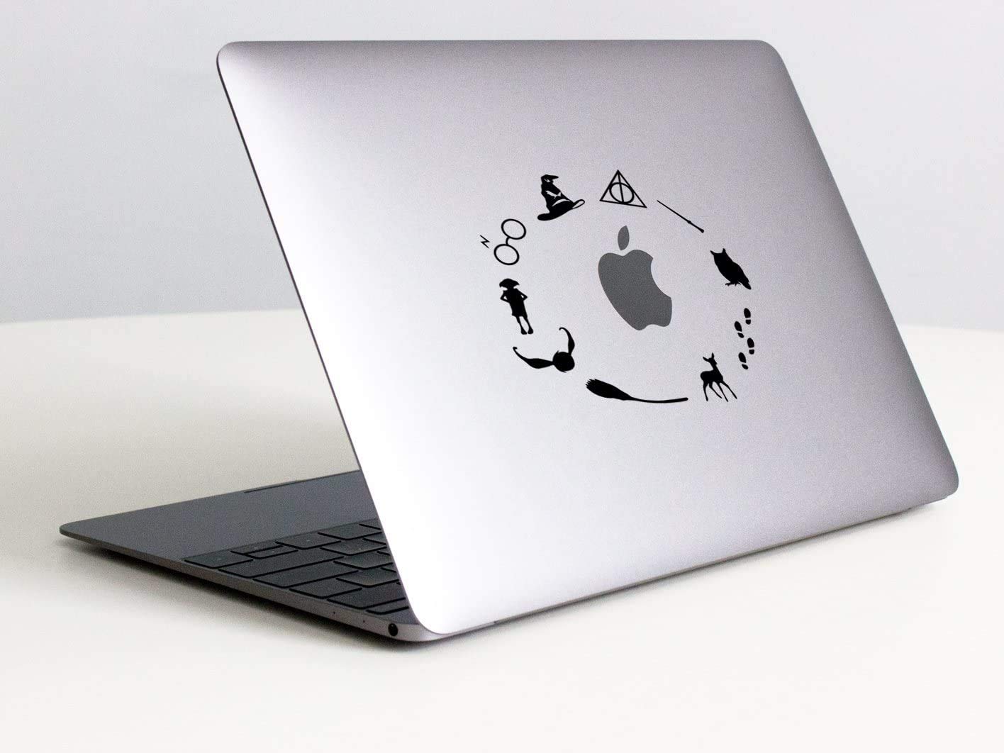 Premium HP Laptop Decal Sticker - 5.5 Inch Black Vinyl for Laptop, Car, Window - Perfect for Personalization, Protection & Style Enhancement