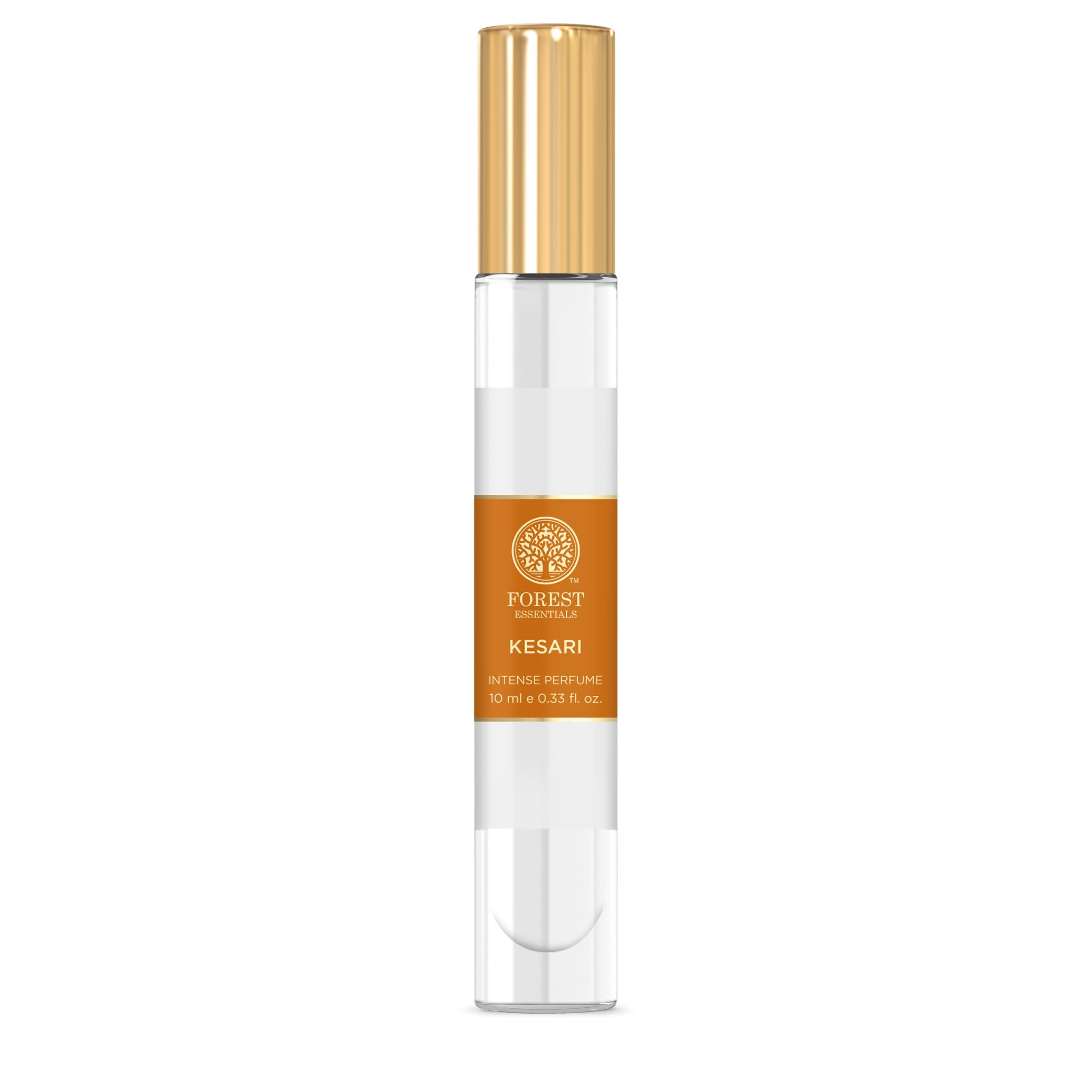 Forest Essentials Intense Perfume Lime Saffron Oudh - Long Lasting Natural Luxury Fragrance for Women & Men | 10ml Liquid Perfume Oil | Perfect for Date Nights, Special Occasions & Daily Wear